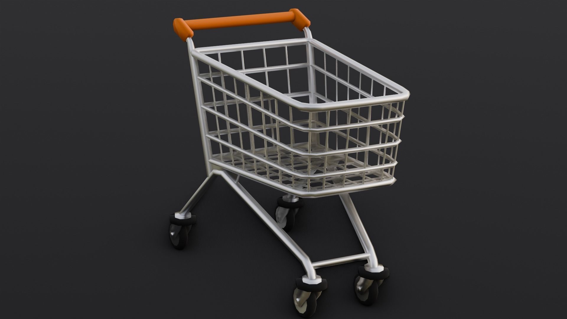 Steel Cart 3D Model  Low-poly 3D model_1