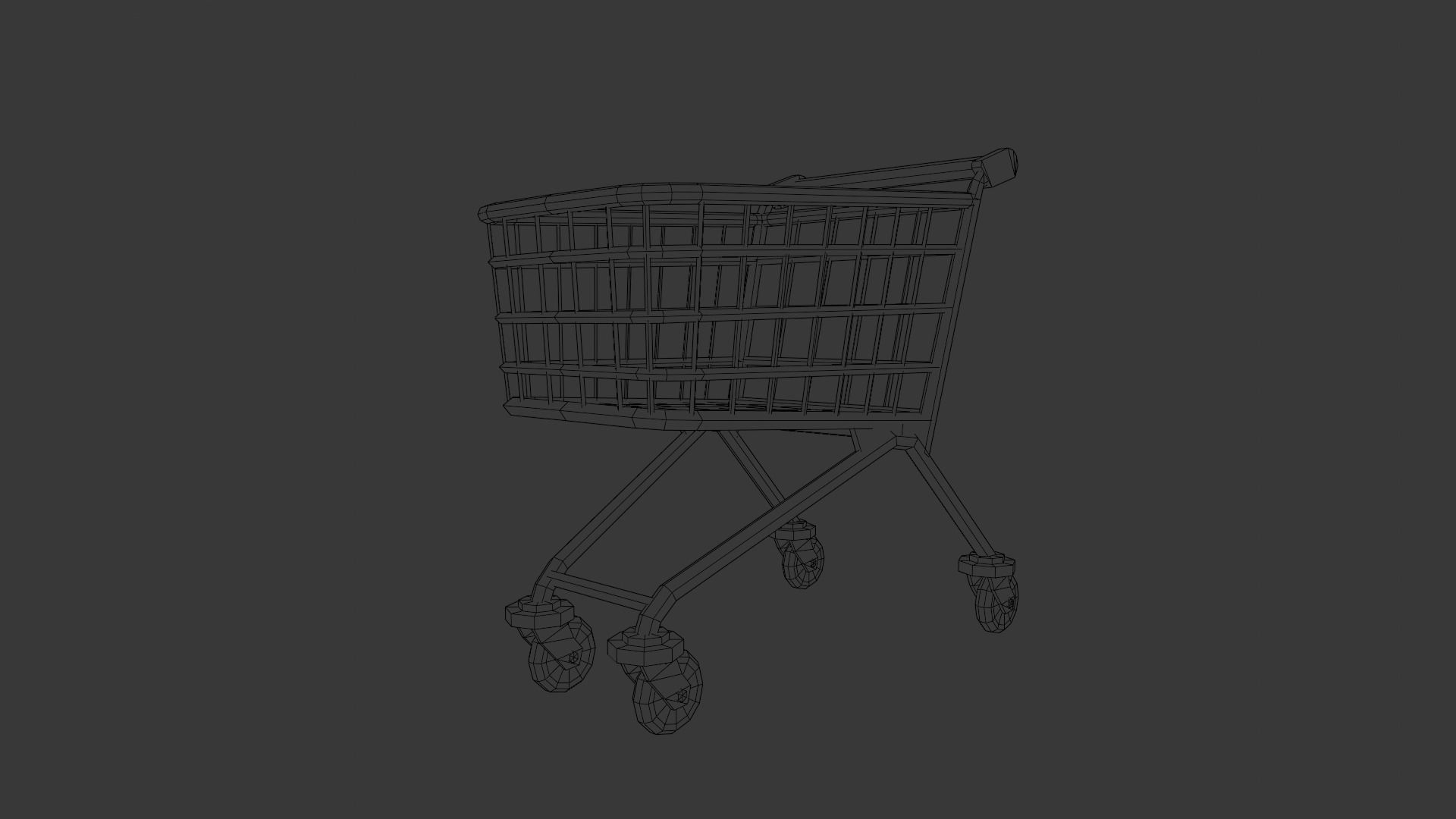 Steel Cart 3D Model  Low-poly 3D model_10
