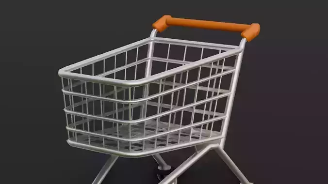 Steel Cart 3D Model 