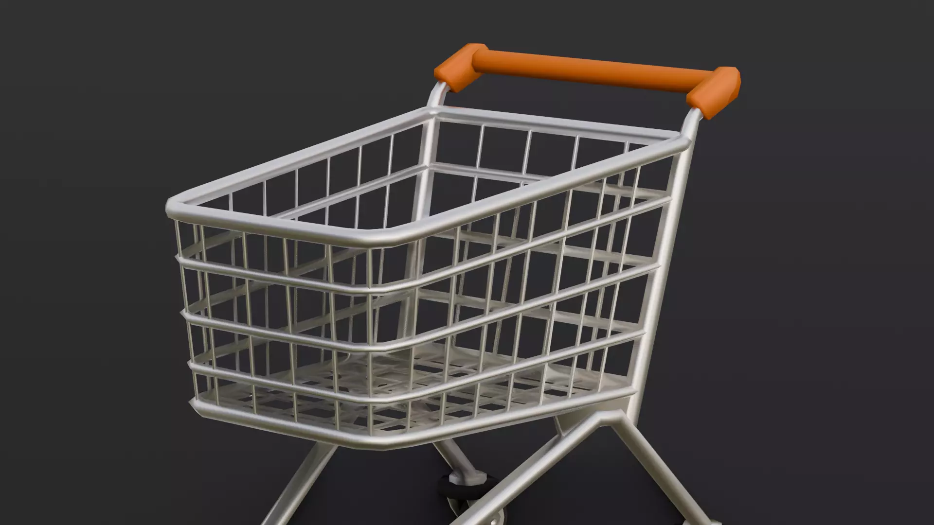 Steel Cart 3D Model  Low-poly 3D model_0