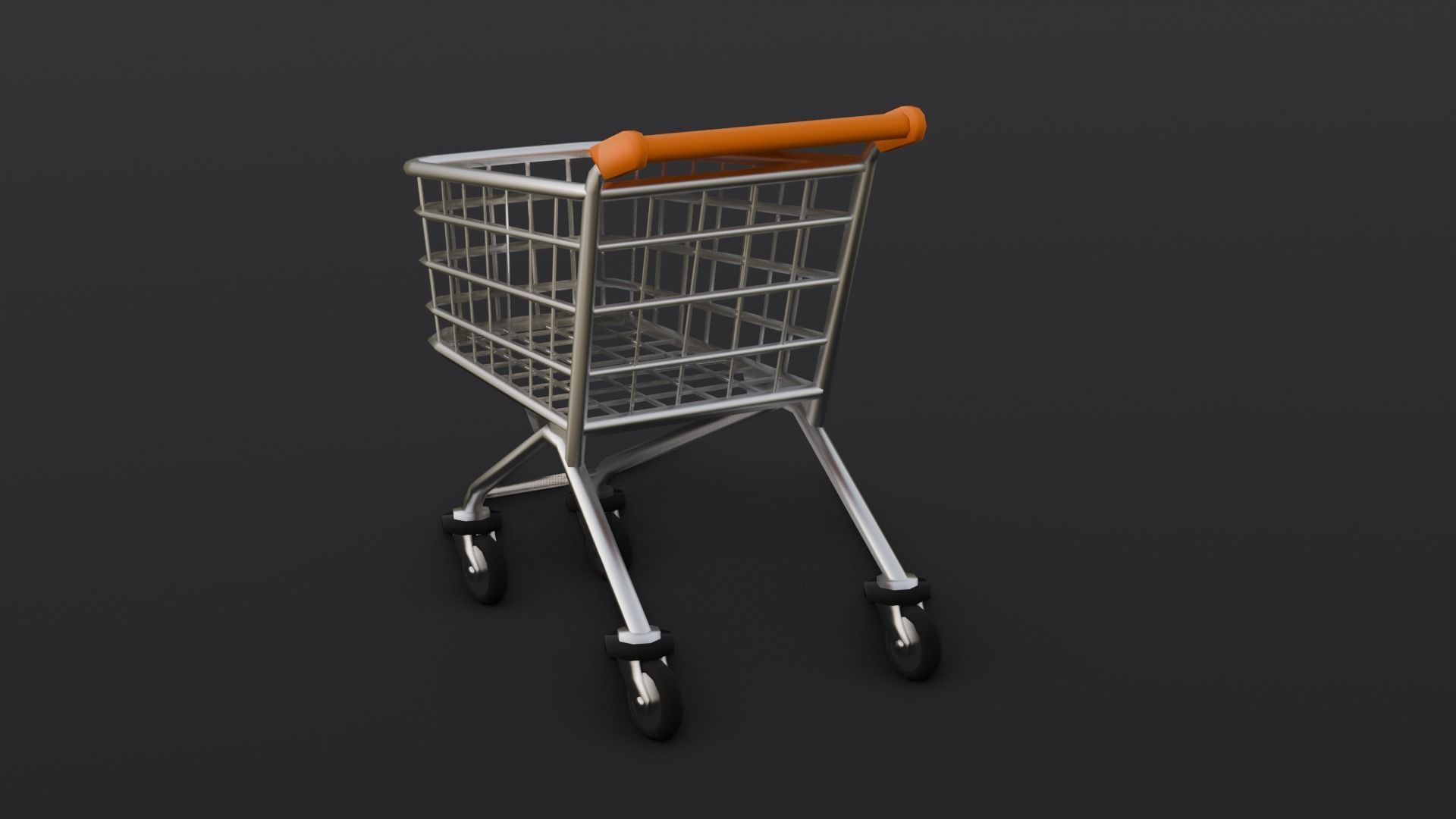 Steel Cart 3D Model  Low-poly 3D model_16