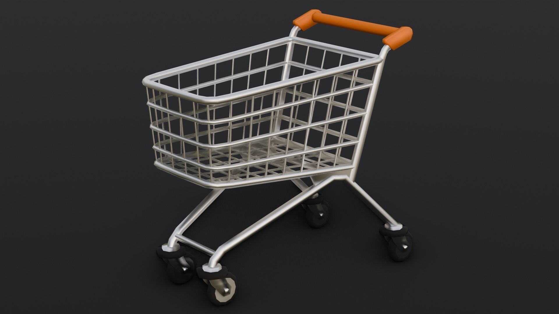 Steel Cart 3D Model  Low-poly 3D model_15