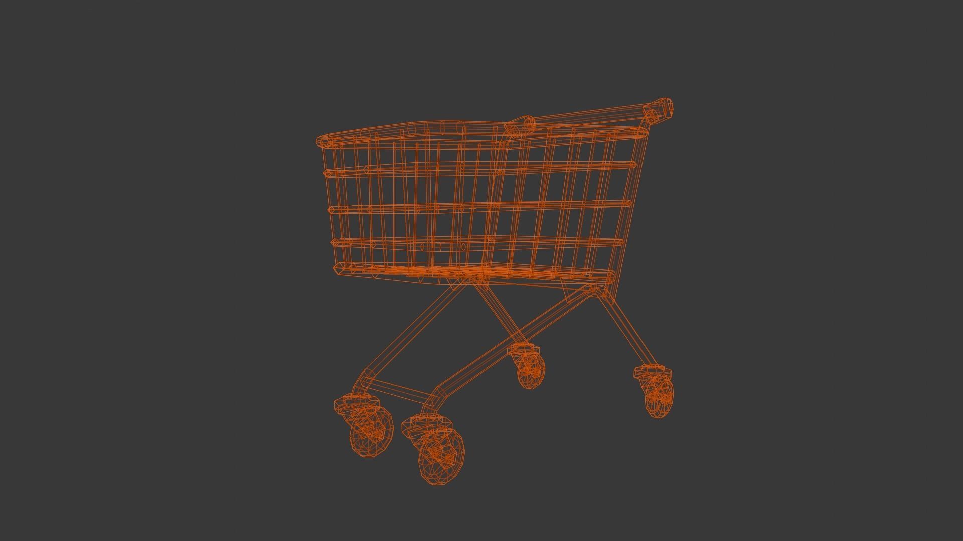 Steel Cart 3D Model  Low-poly 3D model_9