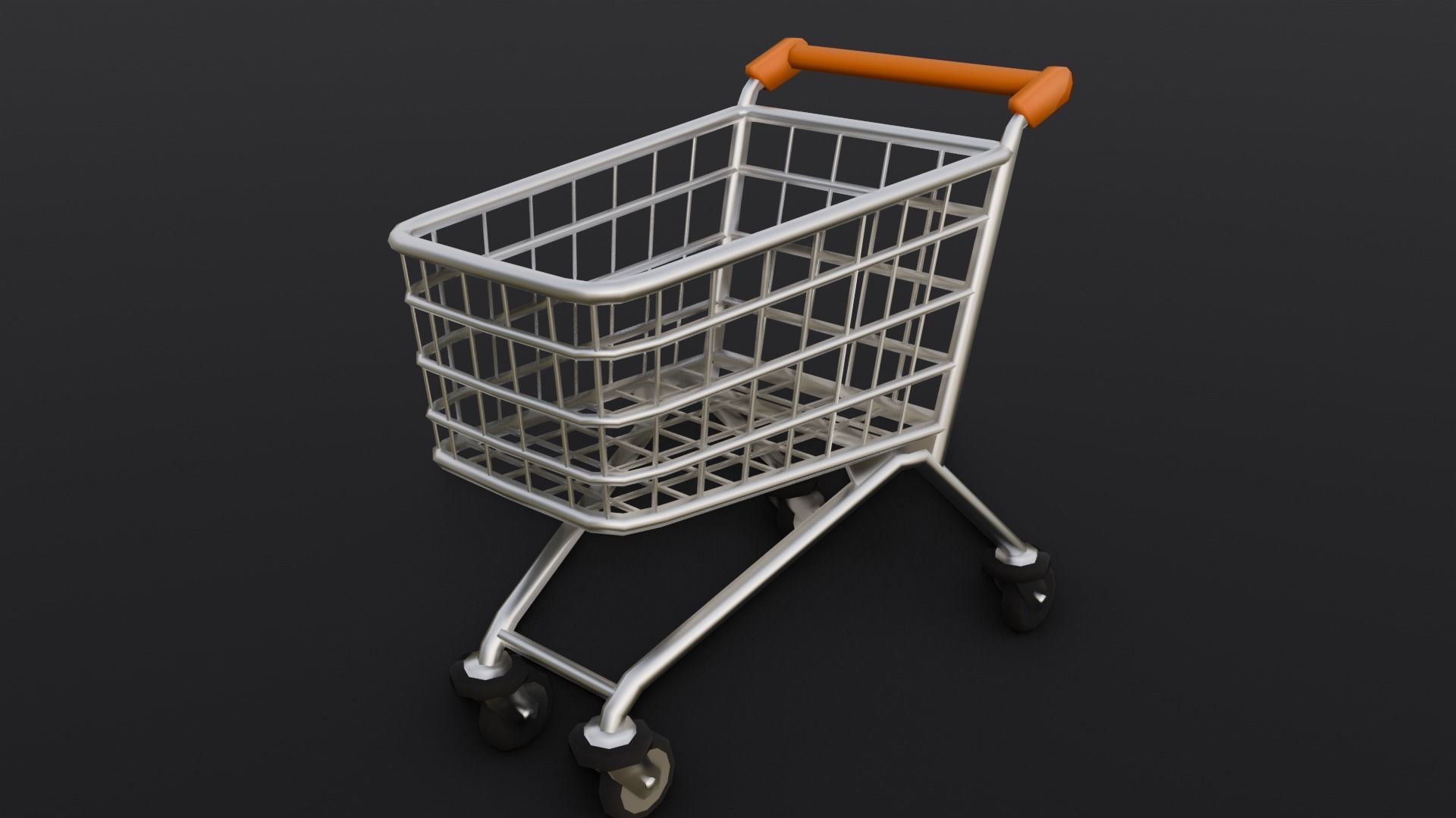 Steel Cart 3D Model  Low-poly 3D model_4