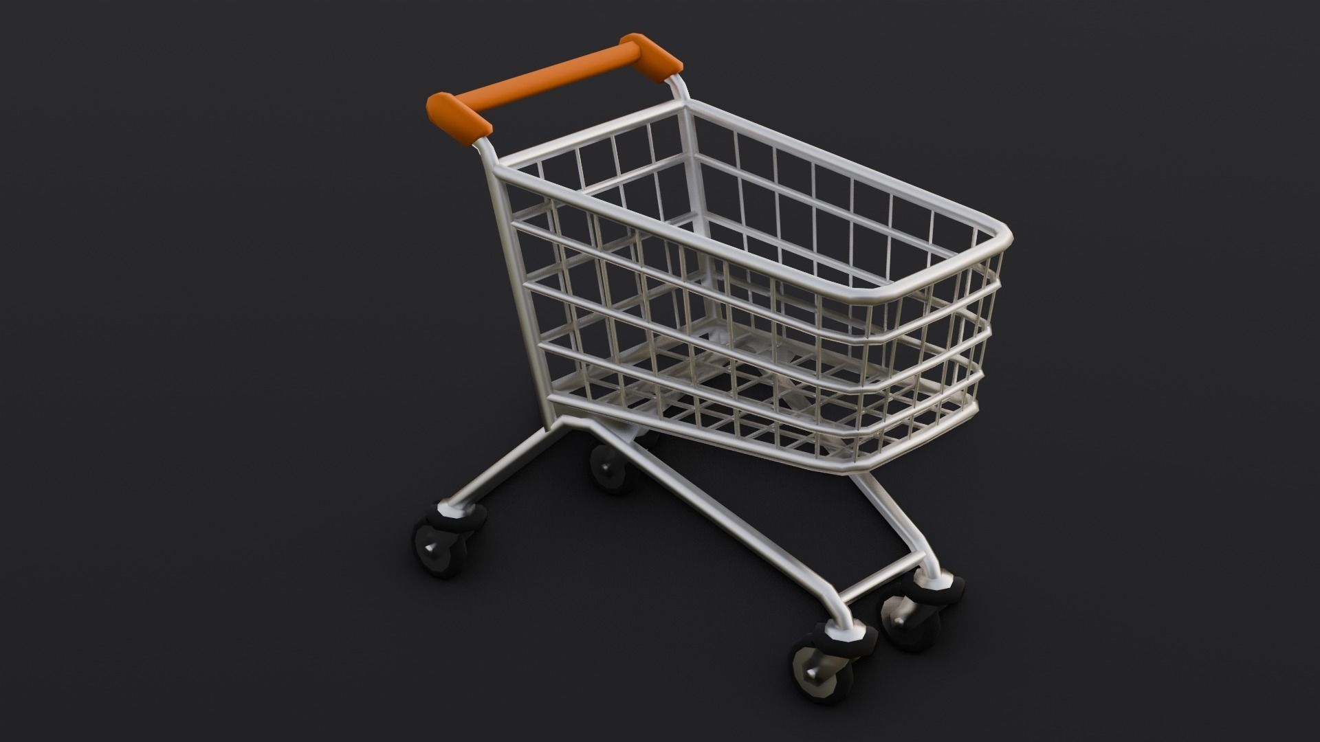 Steel Cart 3D Model  Low-poly 3D model_12