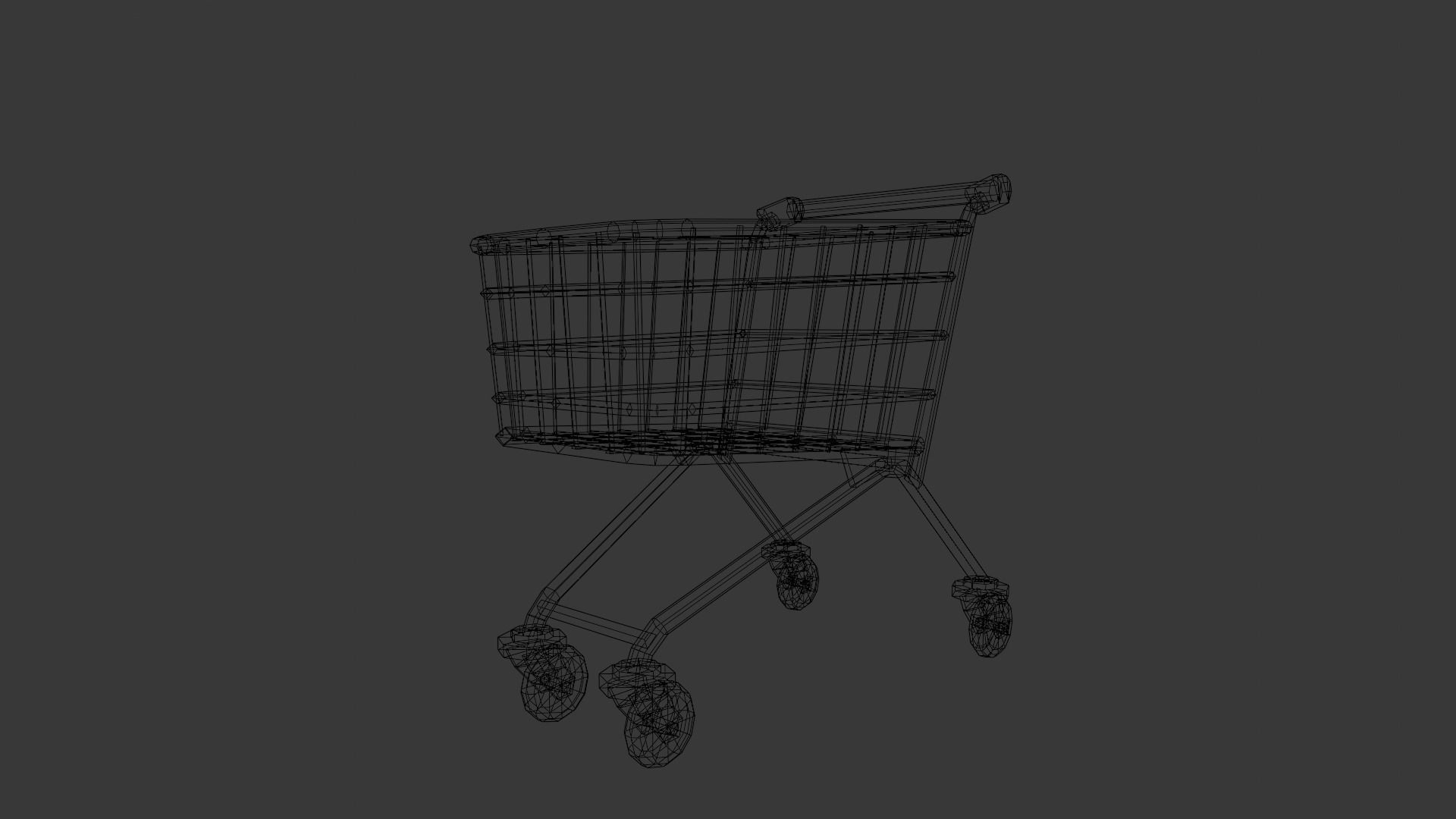 Steel Cart 3D Model  Low-poly 3D model_8