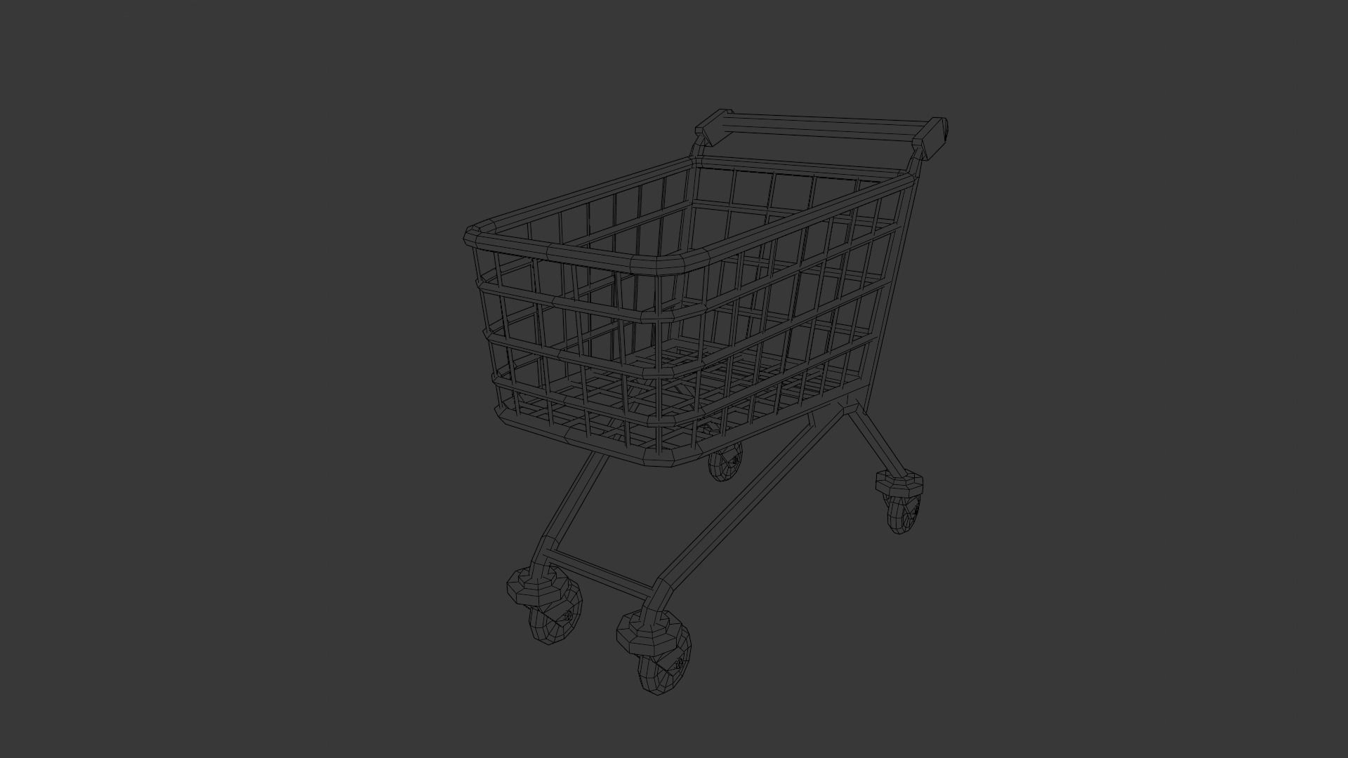 Steel Cart 3D Model  Low-poly 3D model_11