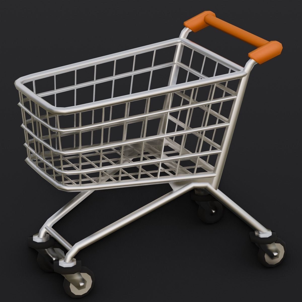 Steel Cart 3D Model  Low-poly 3D model_6