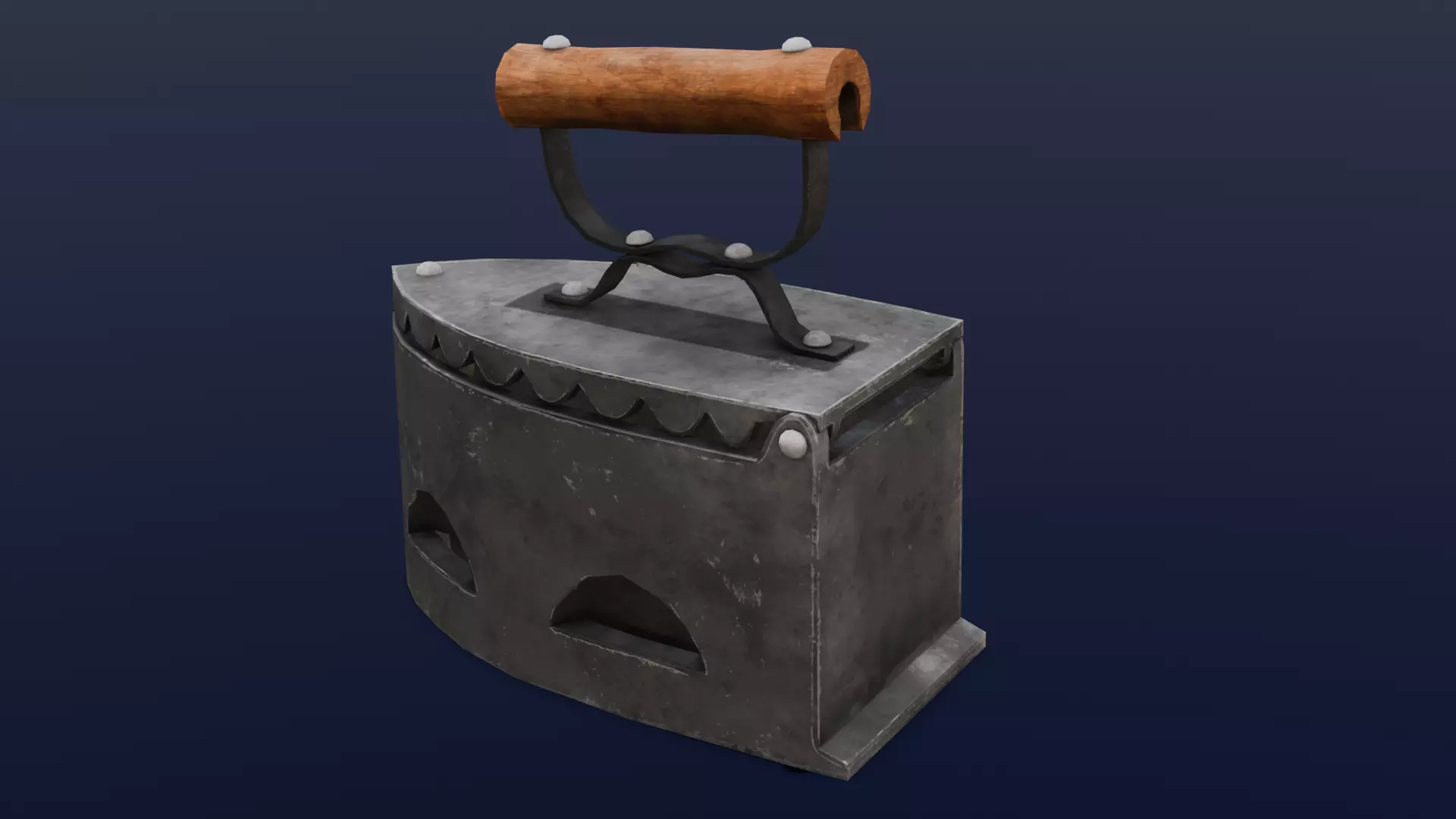 Iron Box 3D Model Low-poly 3D model_0