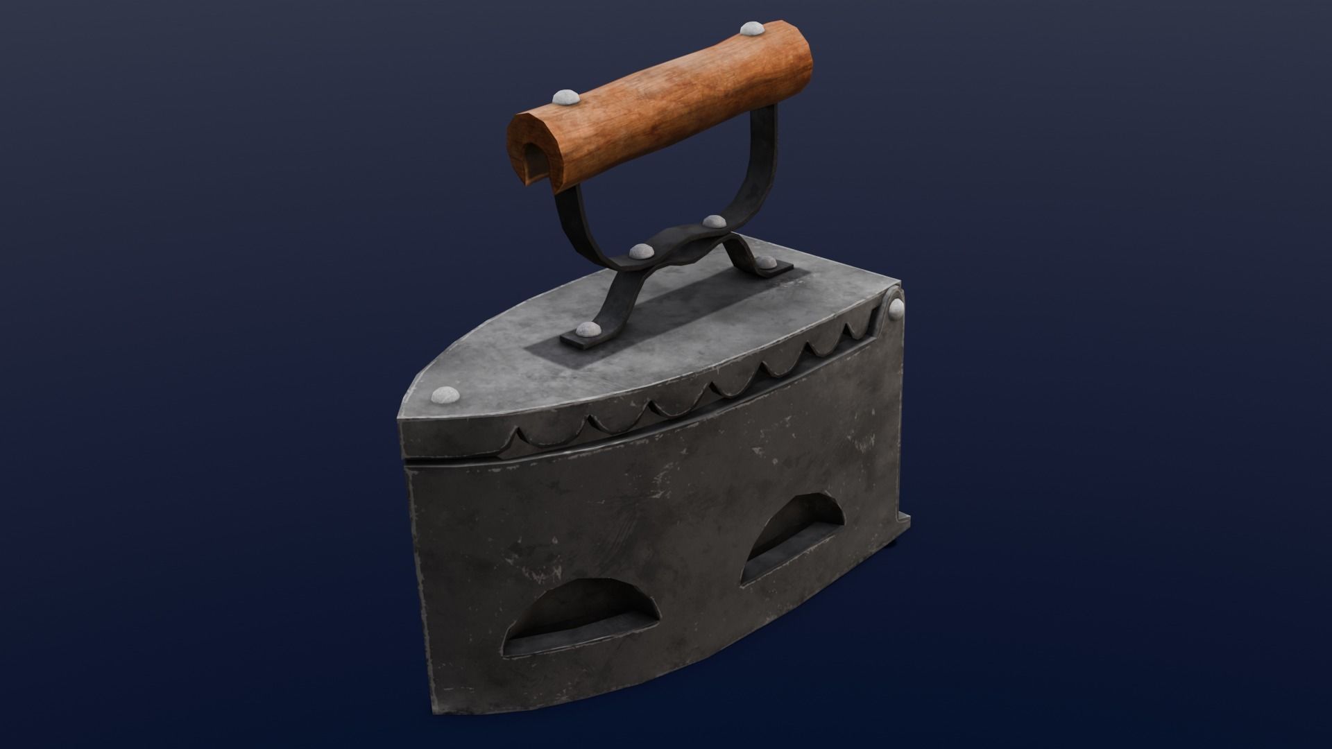 Iron Box 3D Model Low-poly 3D model_2