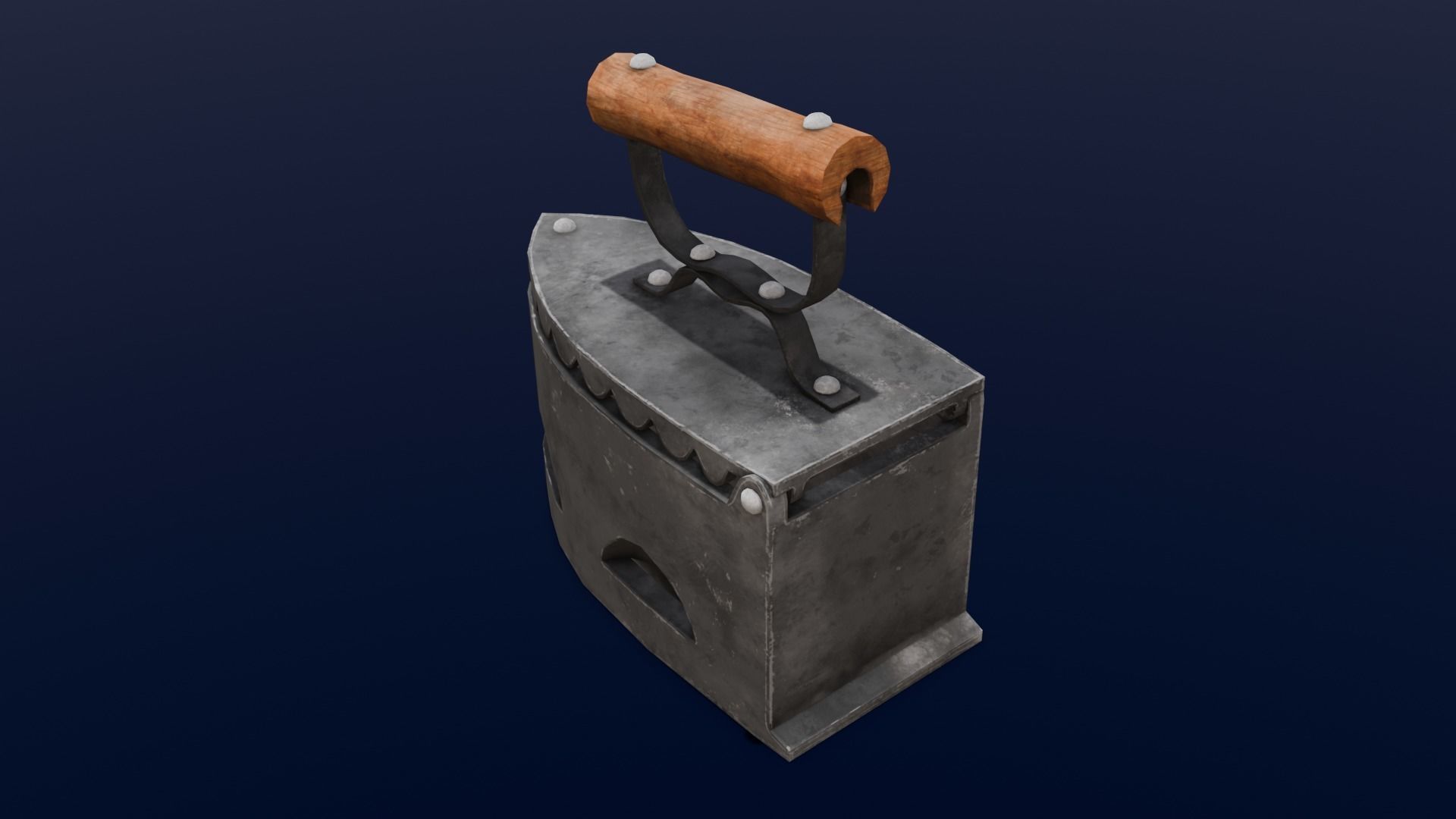 Iron Box 3D Model Low-poly 3D model_5