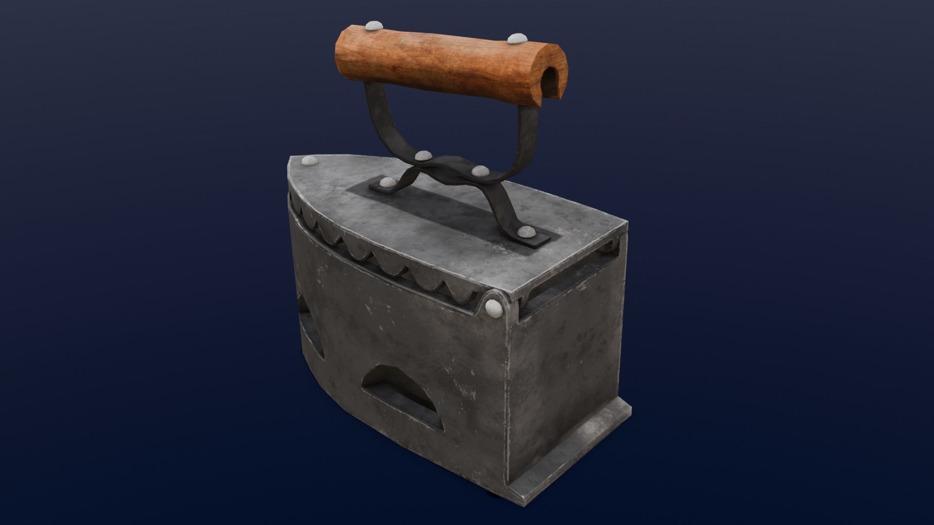 Iron Box 3D Model Low-poly 3D model_4