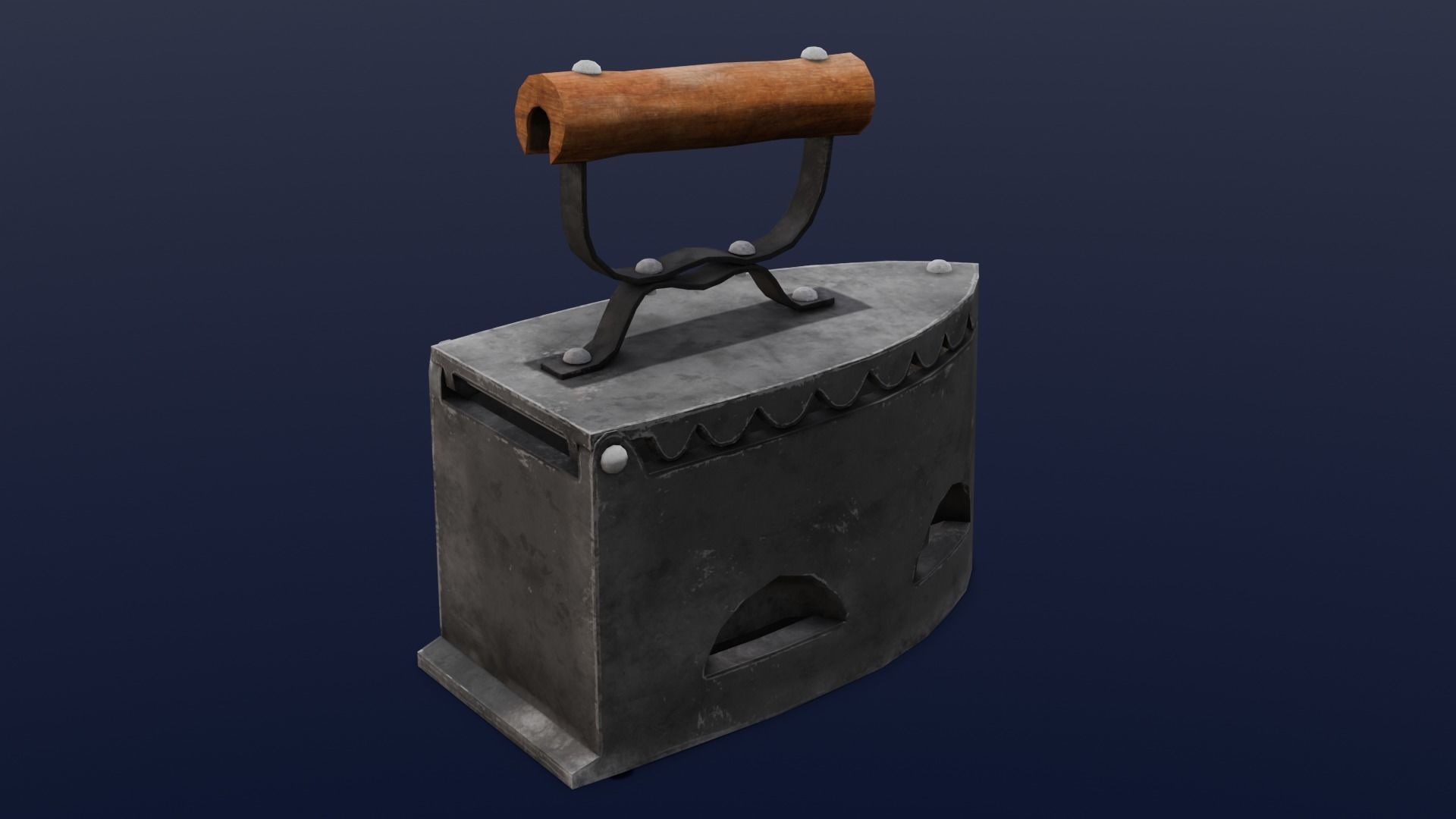 Iron Box 3D Model Low-poly 3D model_1
