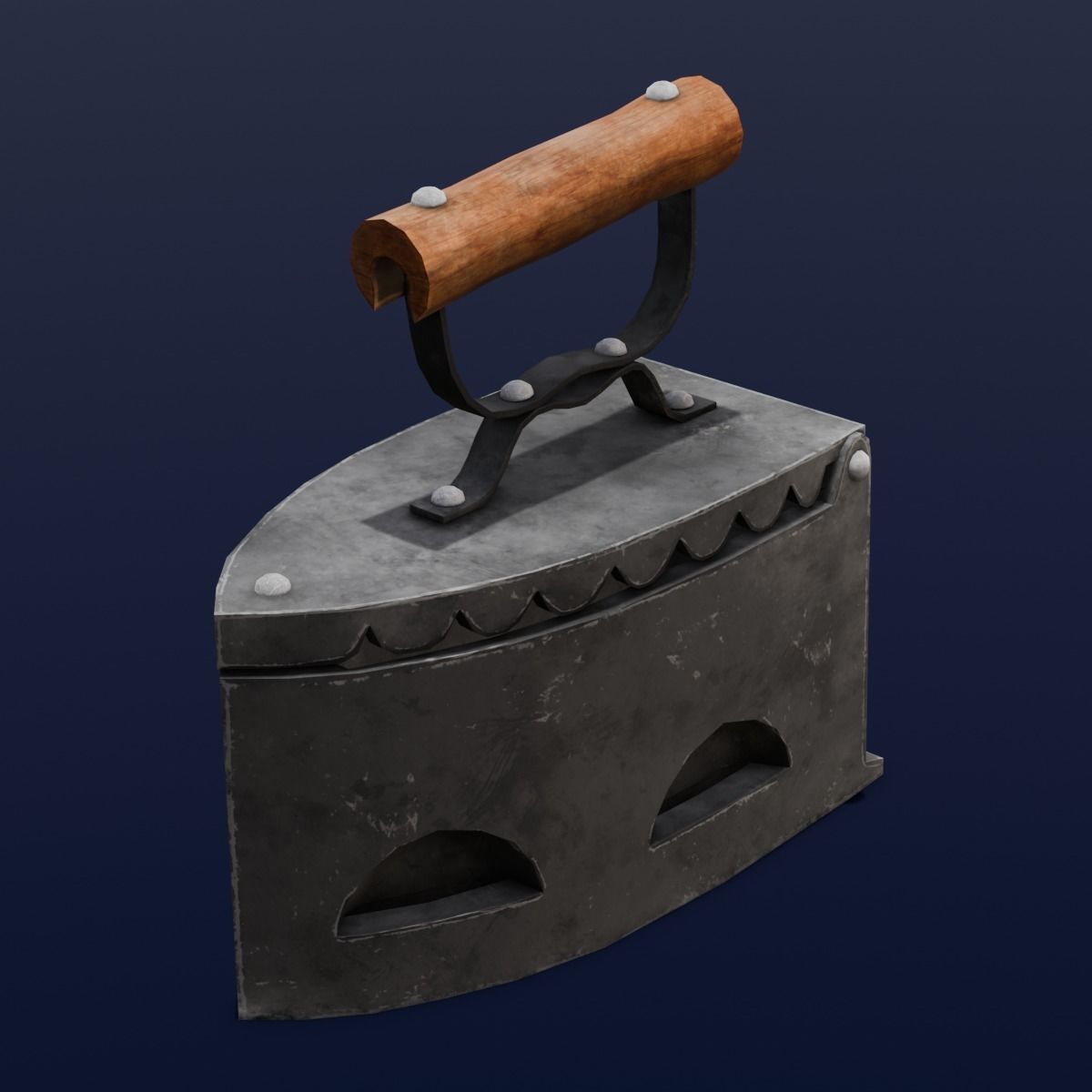 Iron Box 3D Model Low-poly 3D model_7