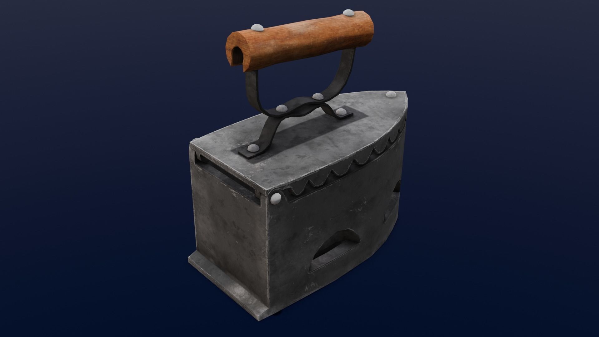 Iron Box 3D Model Low-poly 3D model_12