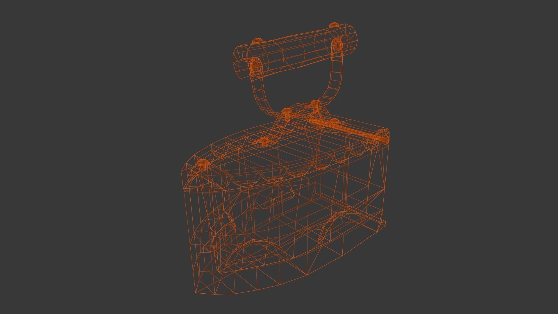 Iron Box 3D Model Low-poly 3D model_9