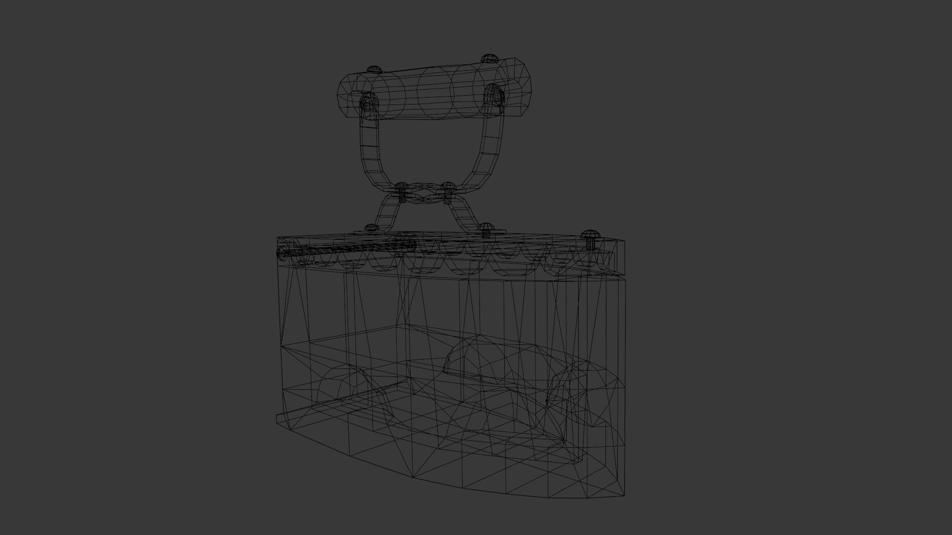 Iron Box 3D Model Low-poly 3D model_11