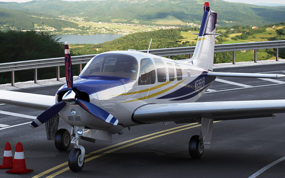 Beechcraft Bonanza G36 3D model_19