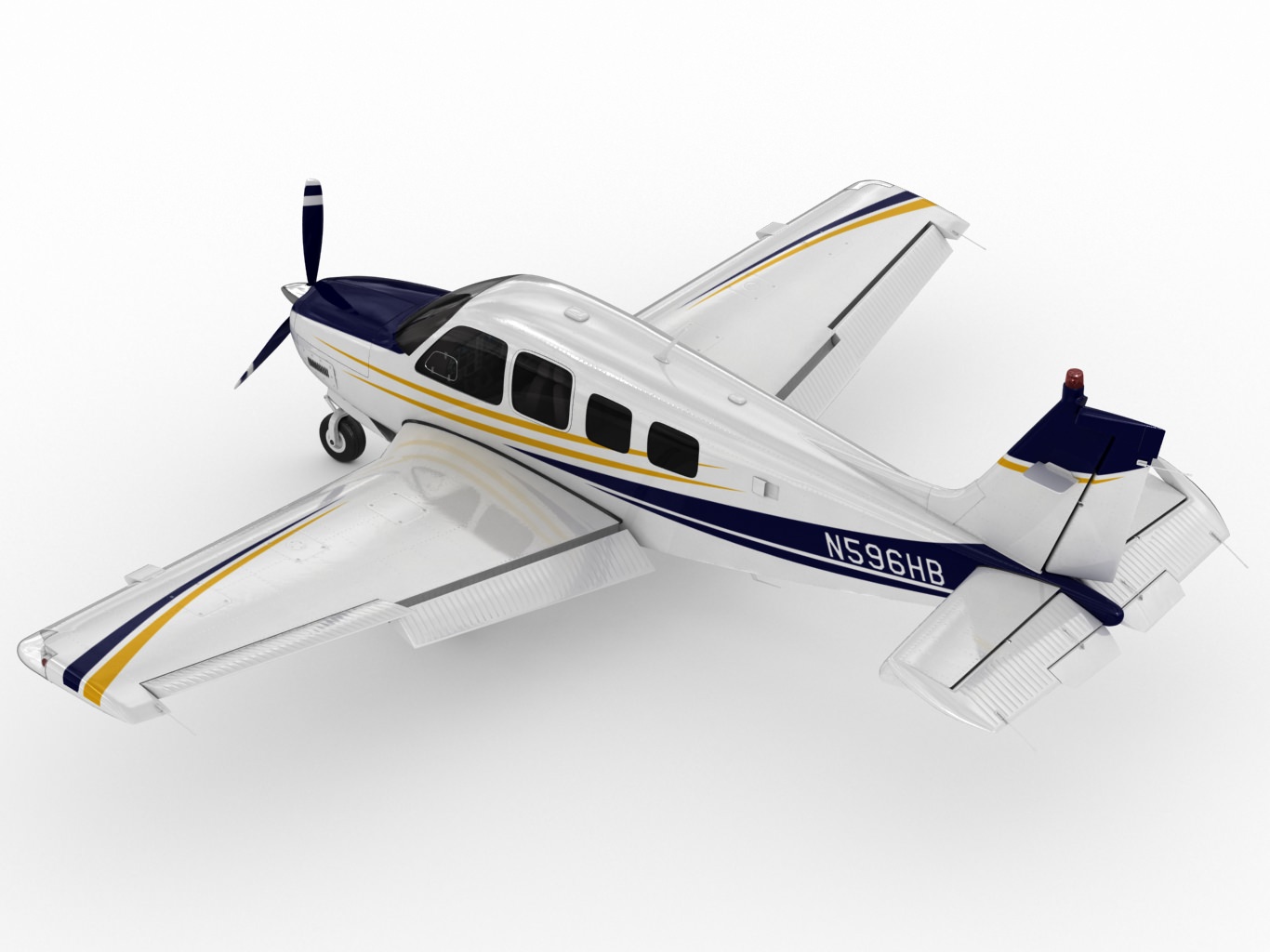 Beechcraft Bonanza G36 3D model_13