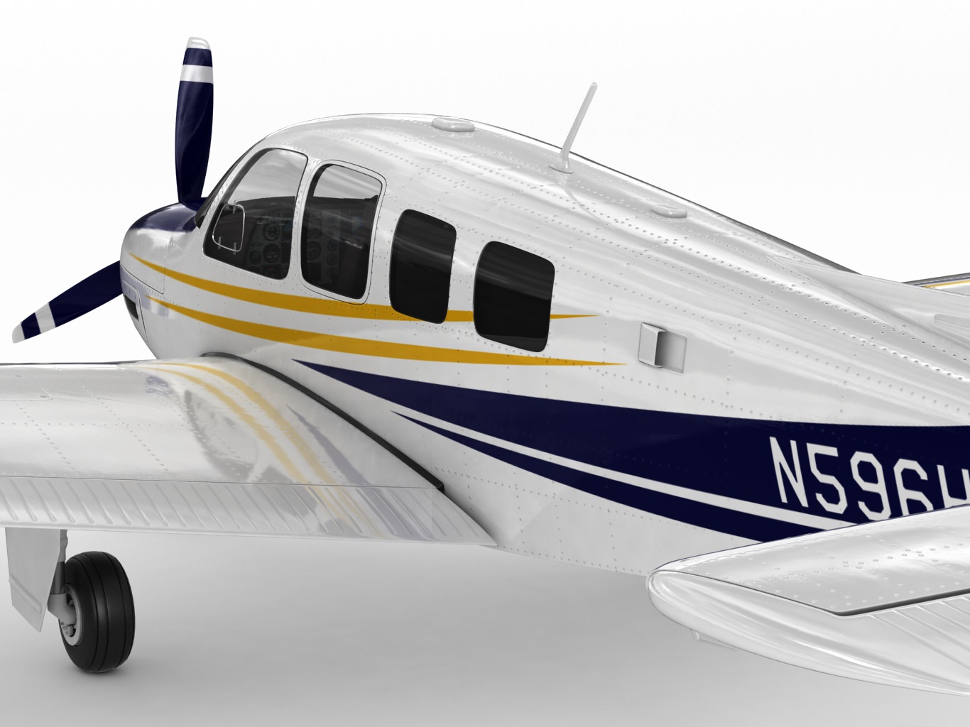 Beechcraft Bonanza G36 3D model_8