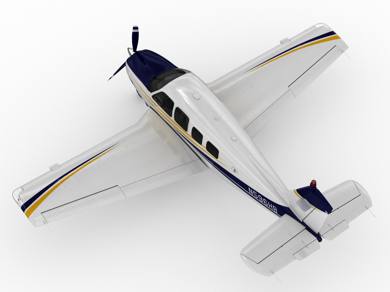 Beechcraft Bonanza G36 3D model_9