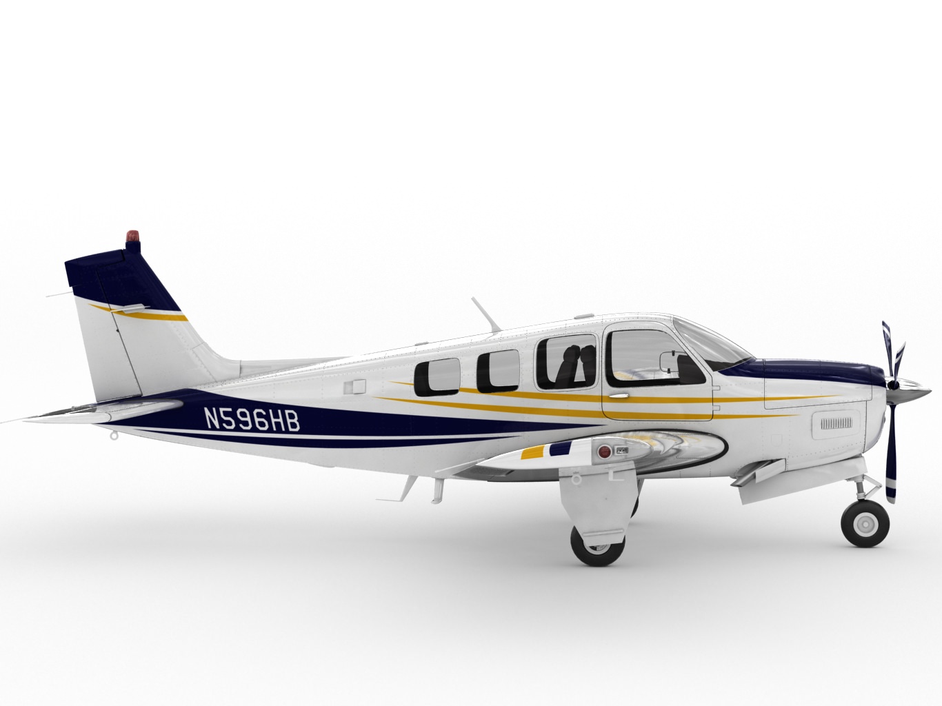 Beechcraft Bonanza G36 3D model_3