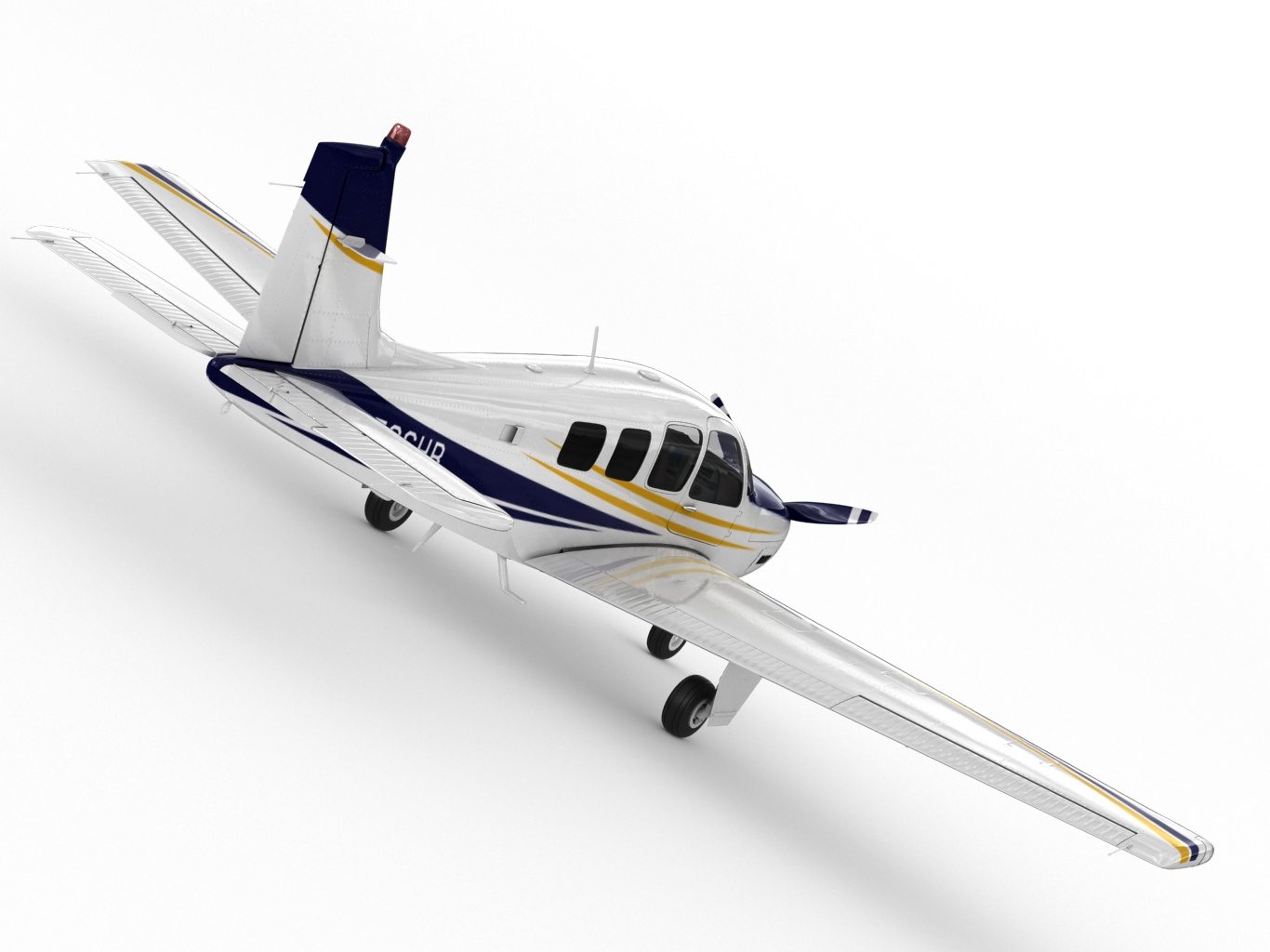 Beechcraft Bonanza G36 3D model_6