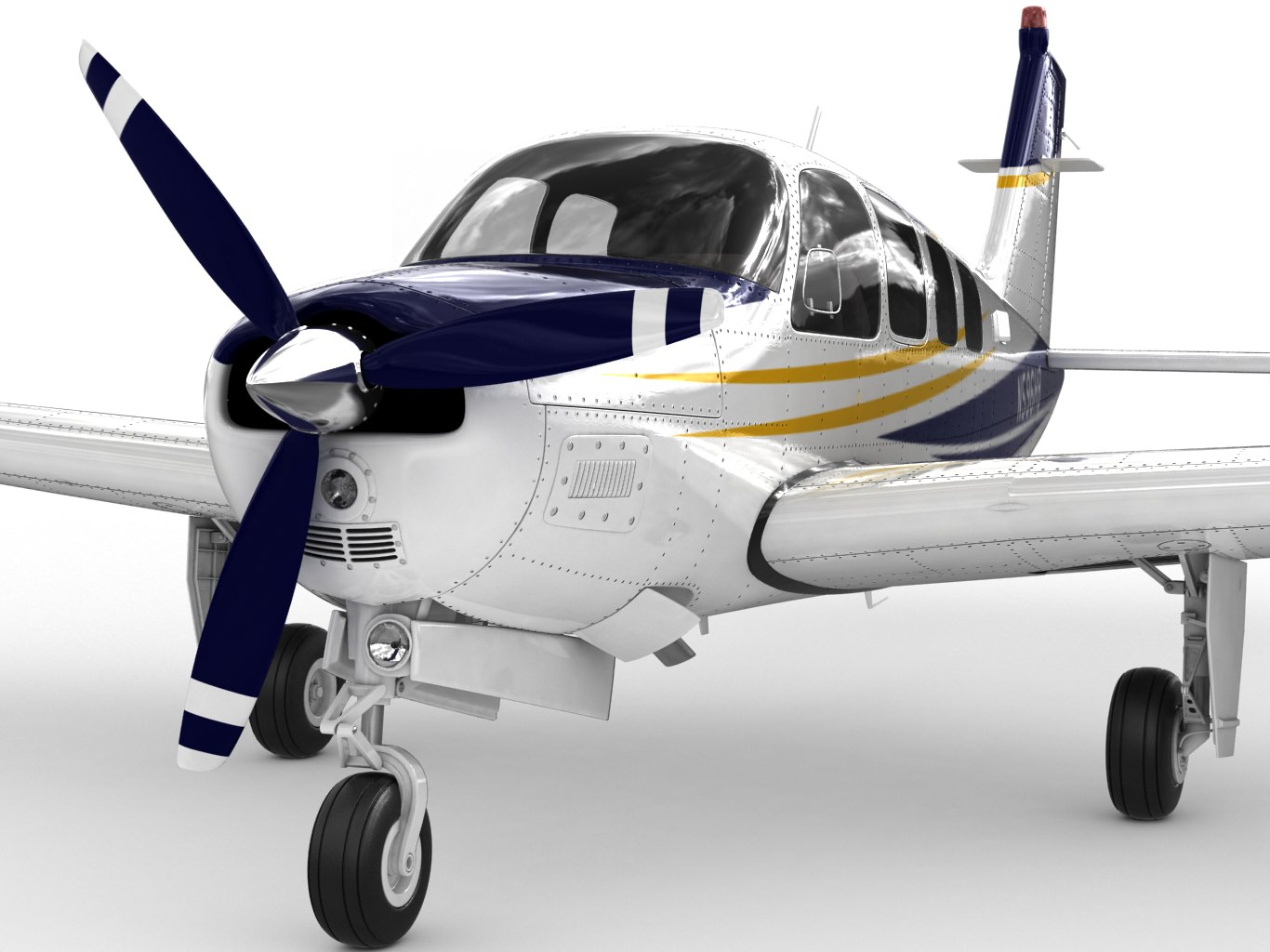 Beechcraft Bonanza G36 3D model_1