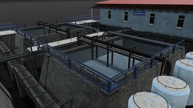 Planting Industry 3D Model  Low-poly 3D model 3