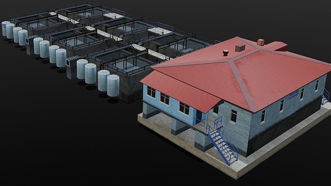 Planting Industry 3D Model  Low-poly 3D model 6