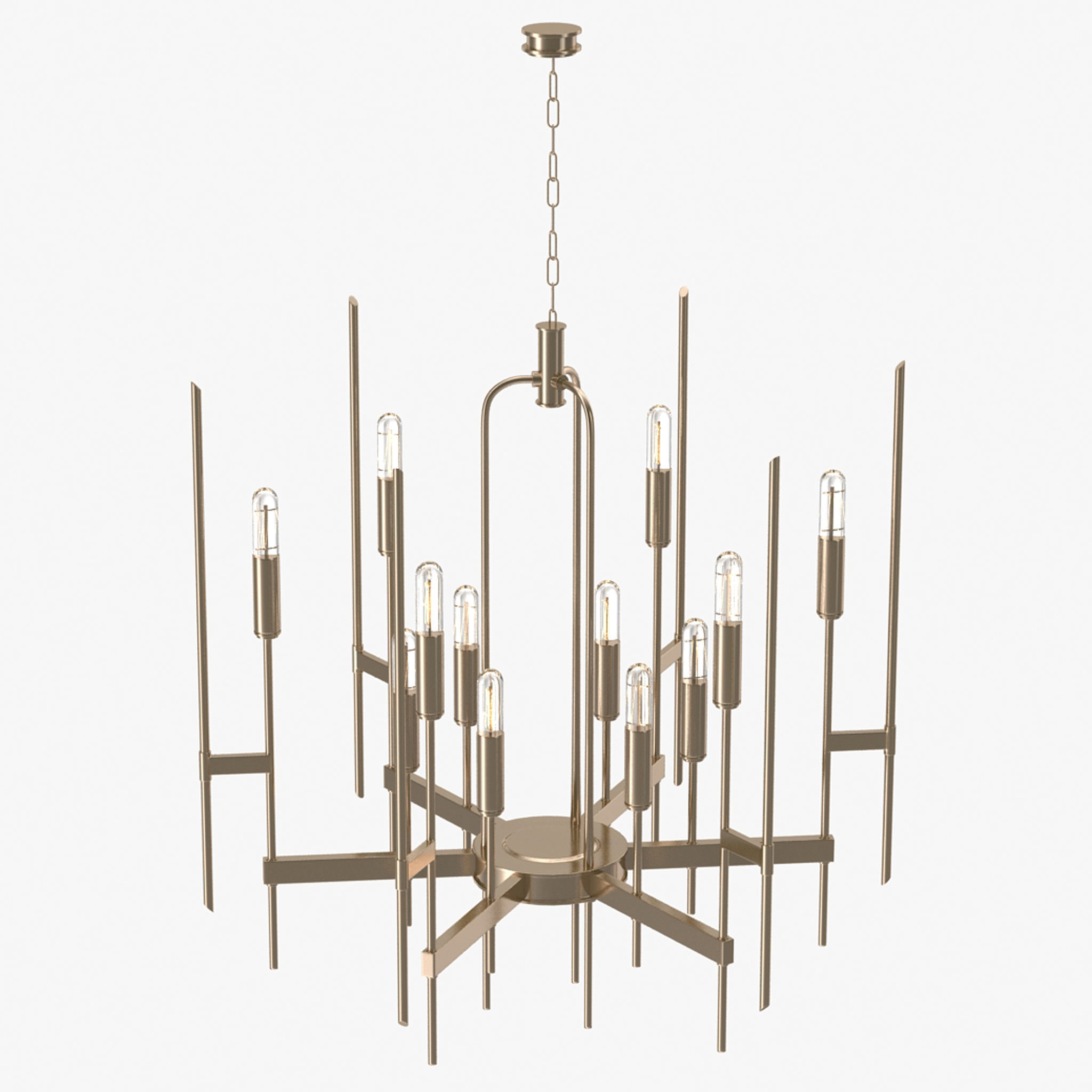Hudson Valley Bari Chandelier Low-poly 3D model_27