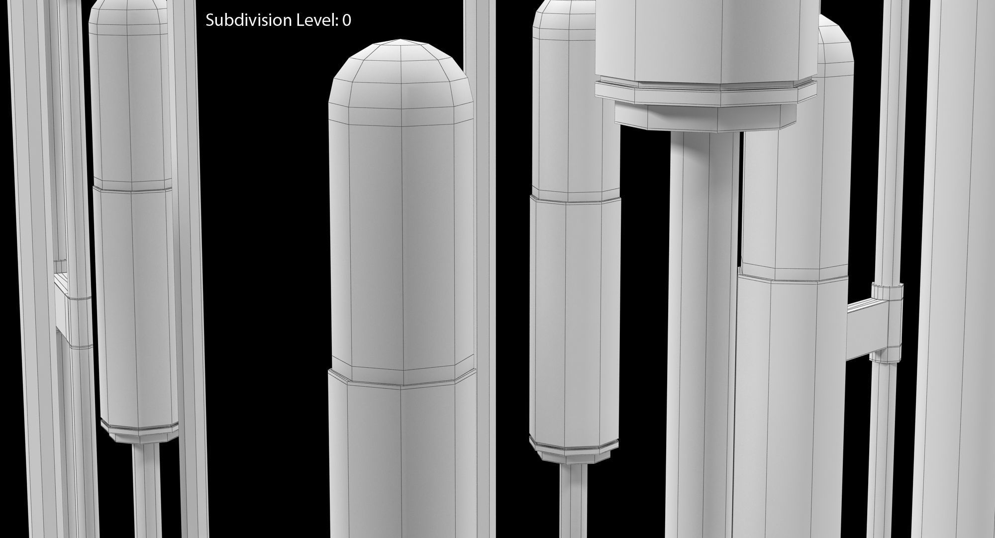 Hudson Valley Bari Chandelier Low-poly 3D model_25