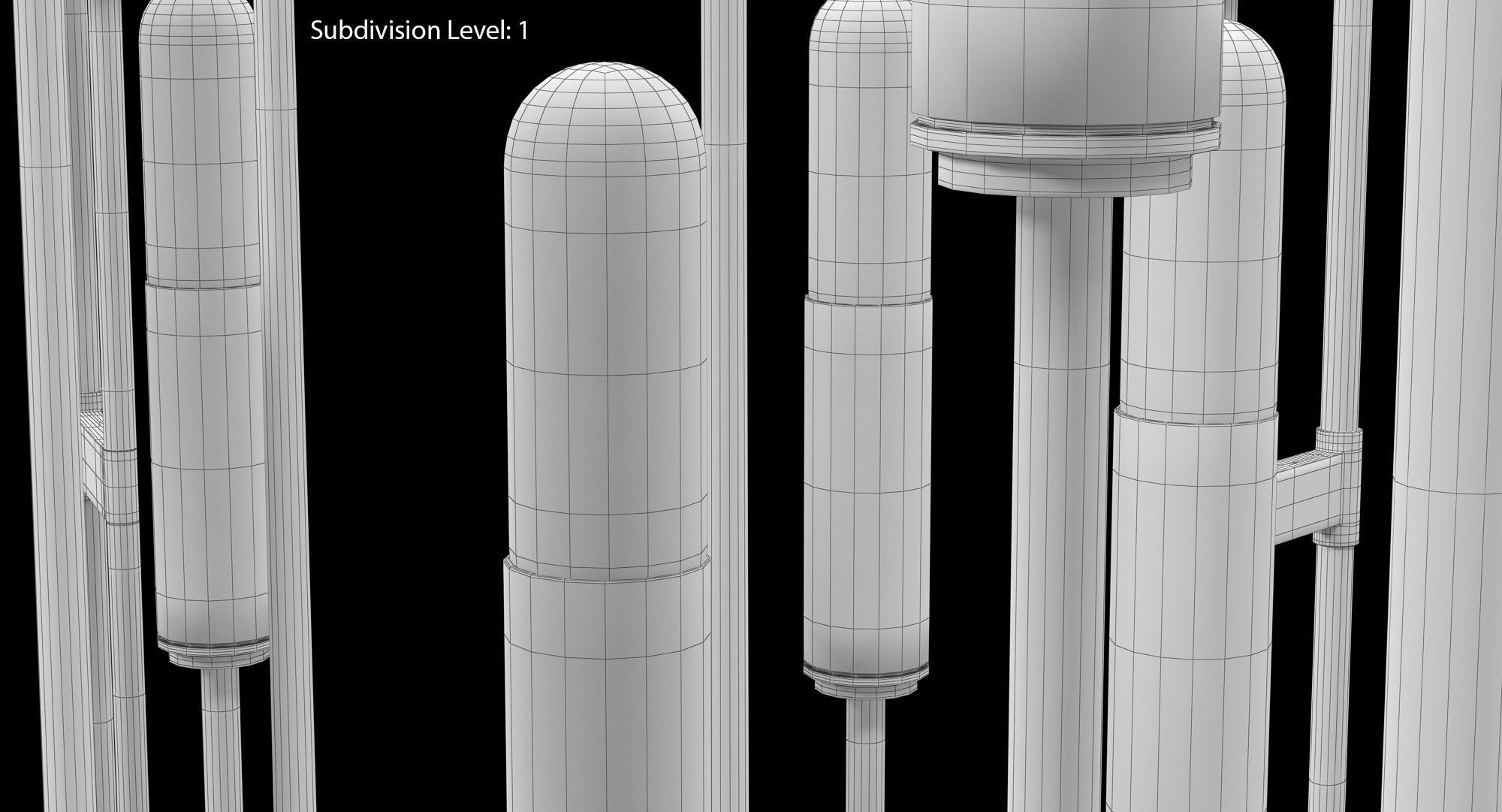 Hudson Valley Bari Chandelier Low-poly 3D model_26