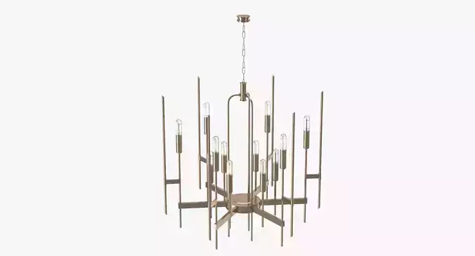Hudson Valley Bari Chandelier Low-poly 3D model