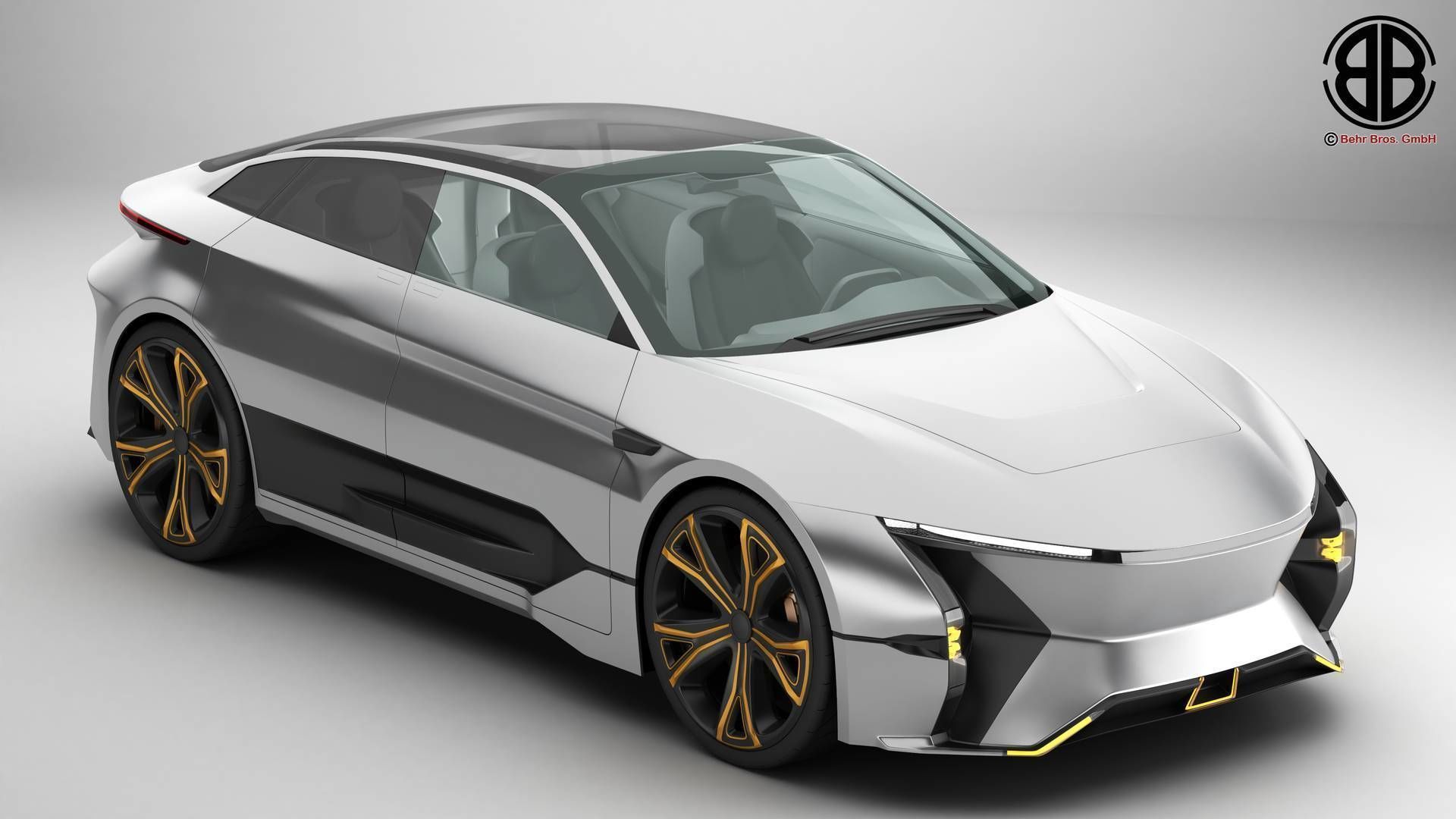 Future E.v. Sign Generic Future EV SUV 2050 3D model animated | CGTrader