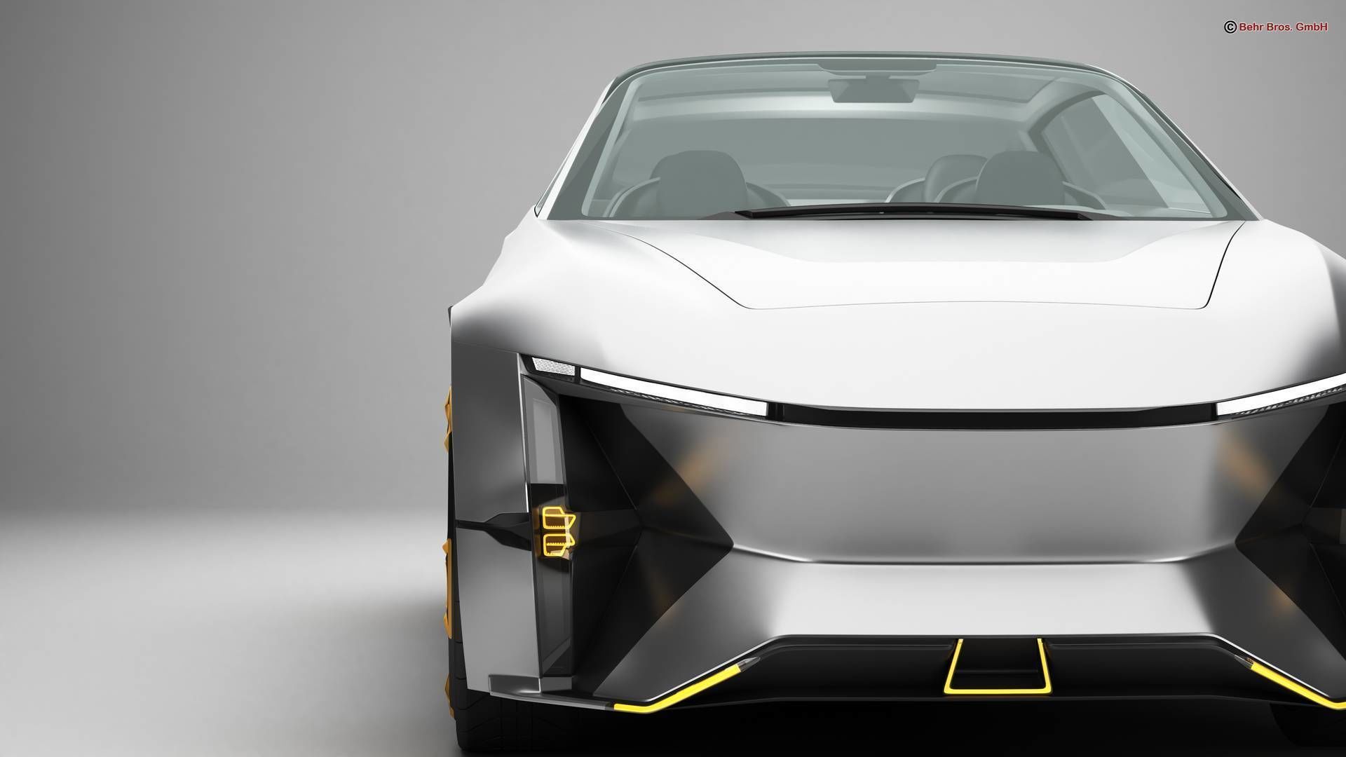 Generic Future EV SUV 2050 3D model_7