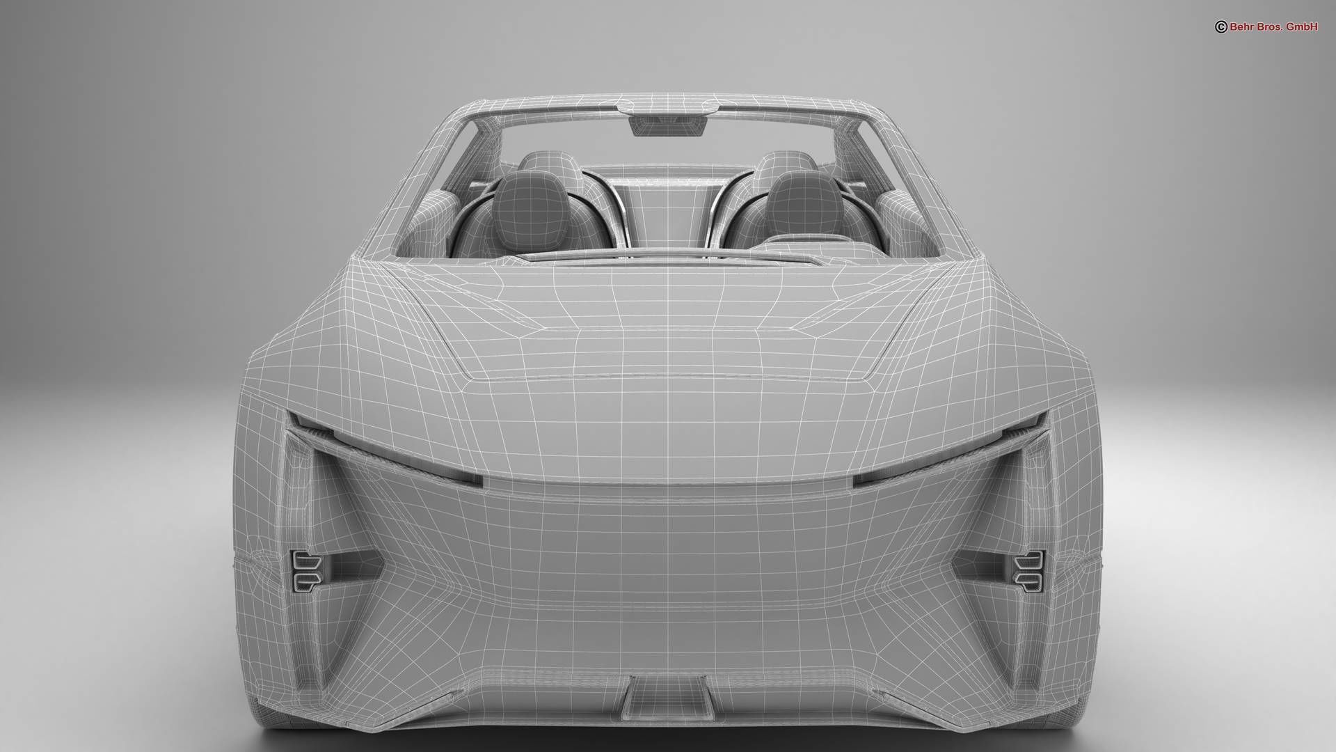 Generic Future EV SUV 2050 3D model_21