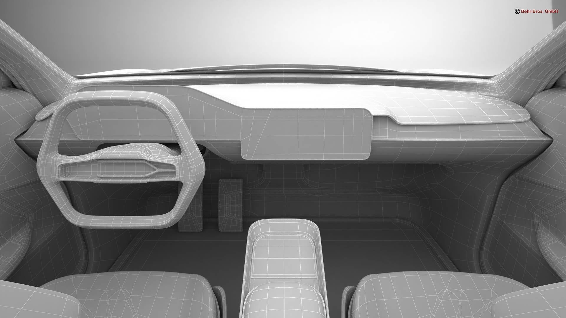 Generic Future EV SUV 2050 3D model_26