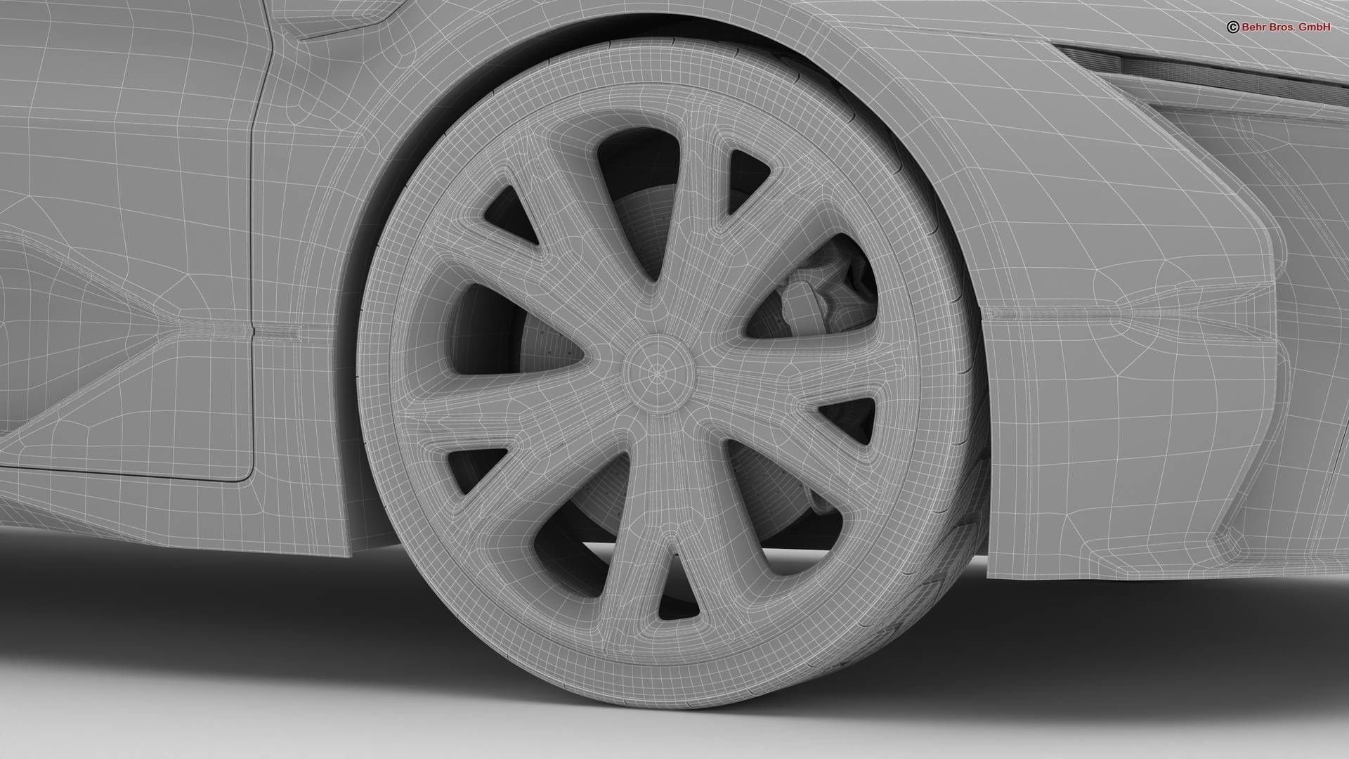 Generic Future EV SUV 2050 3D model_23