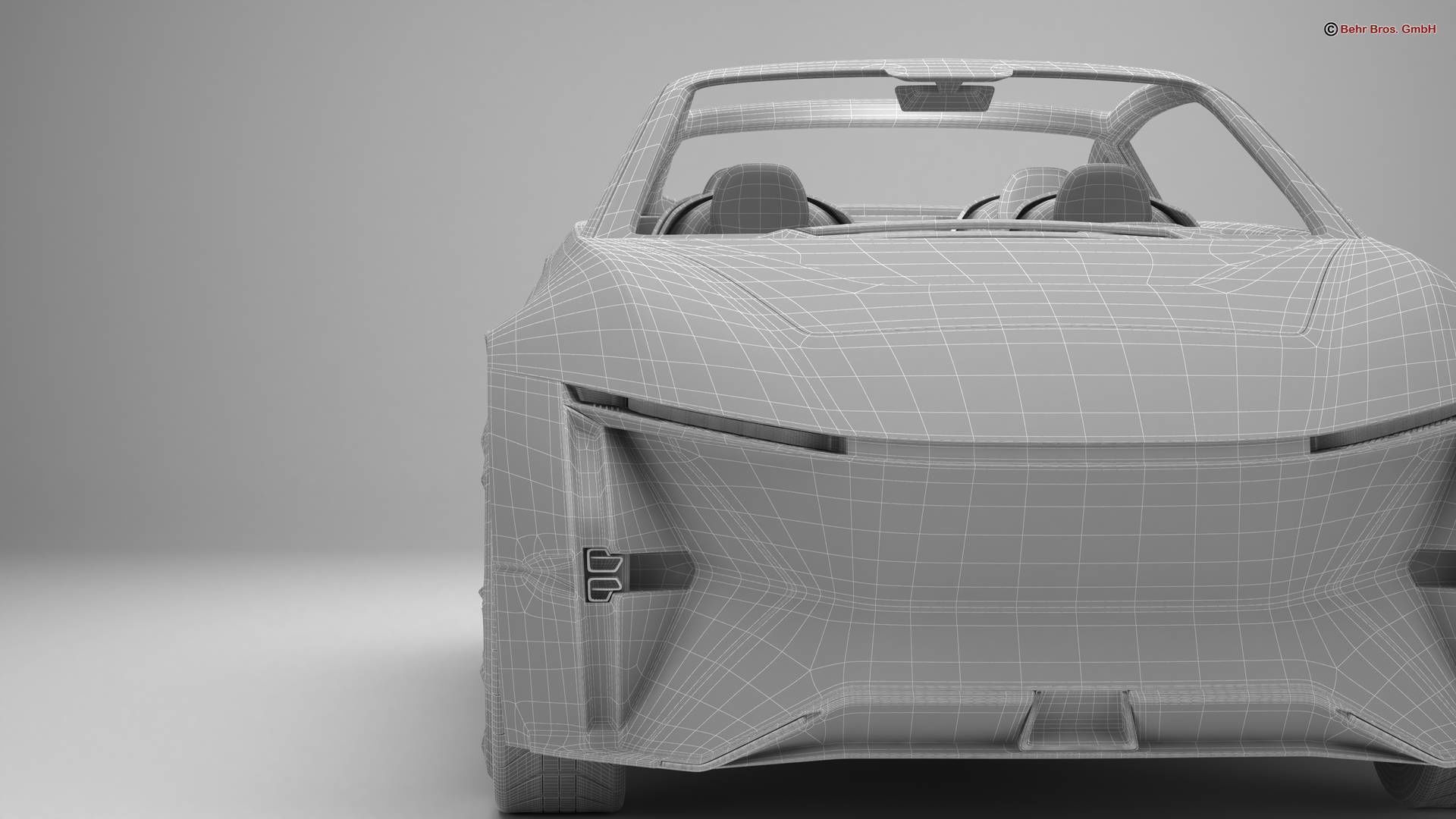 Generic Future EV SUV 2050 3D model_22