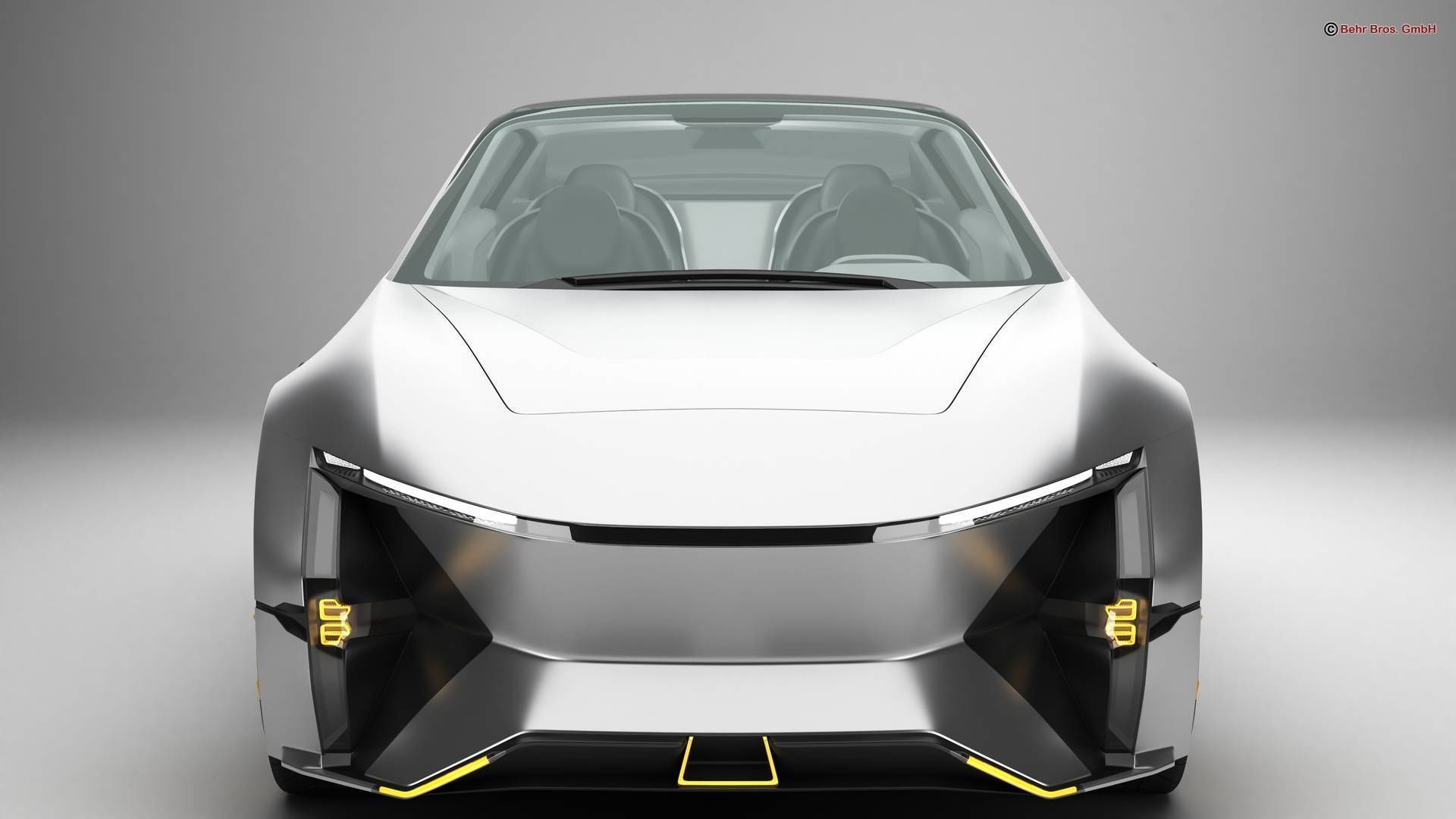 Generic Future EV SUV 2050 3D model_6