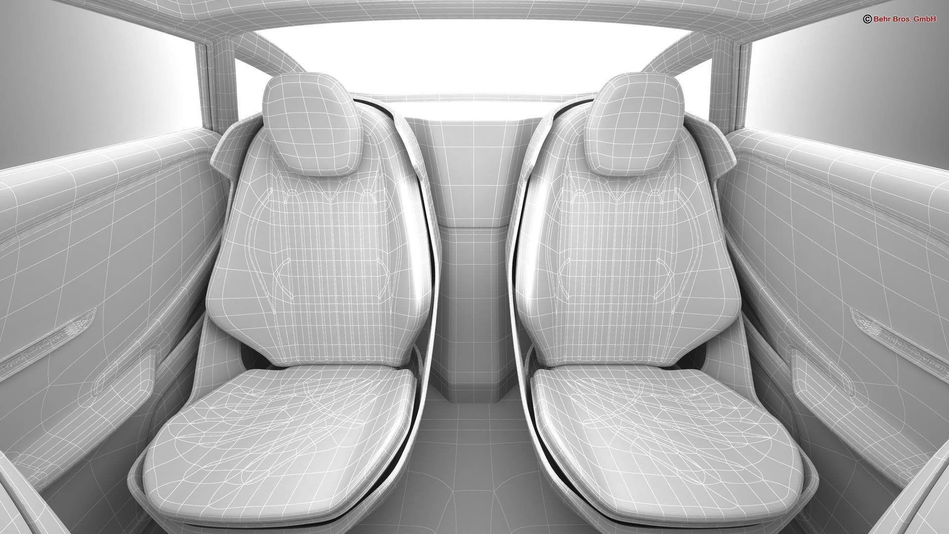 Generic Future EV SUV 2050 3D model_28