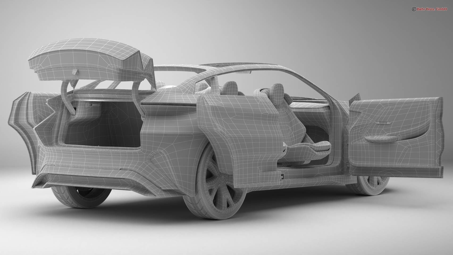 Generic Future EV SUV 2050 3D model_19