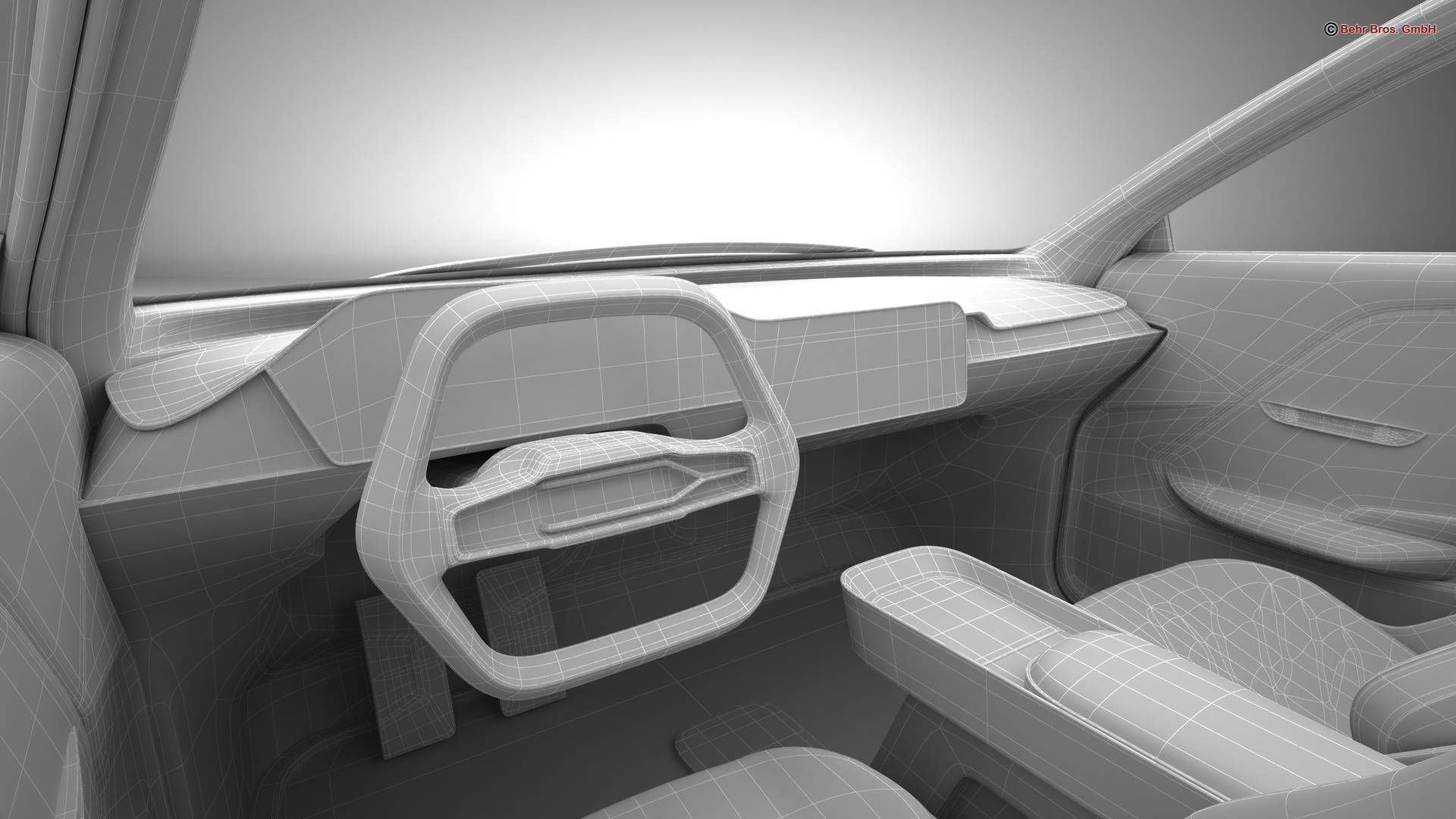 Generic Future EV SUV 2050 3D model_27