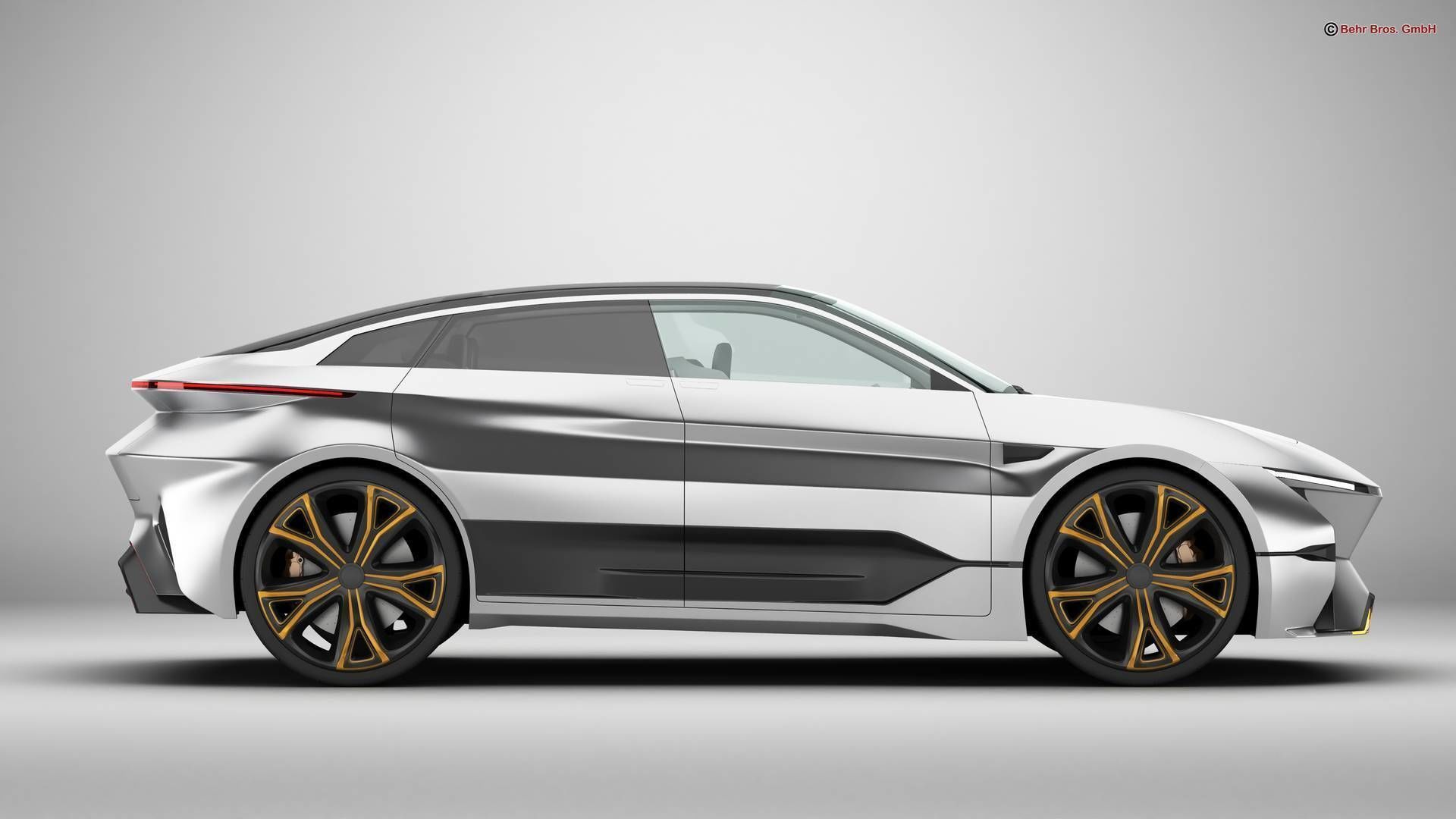 Generic Future EV SUV 2050 3D model_5