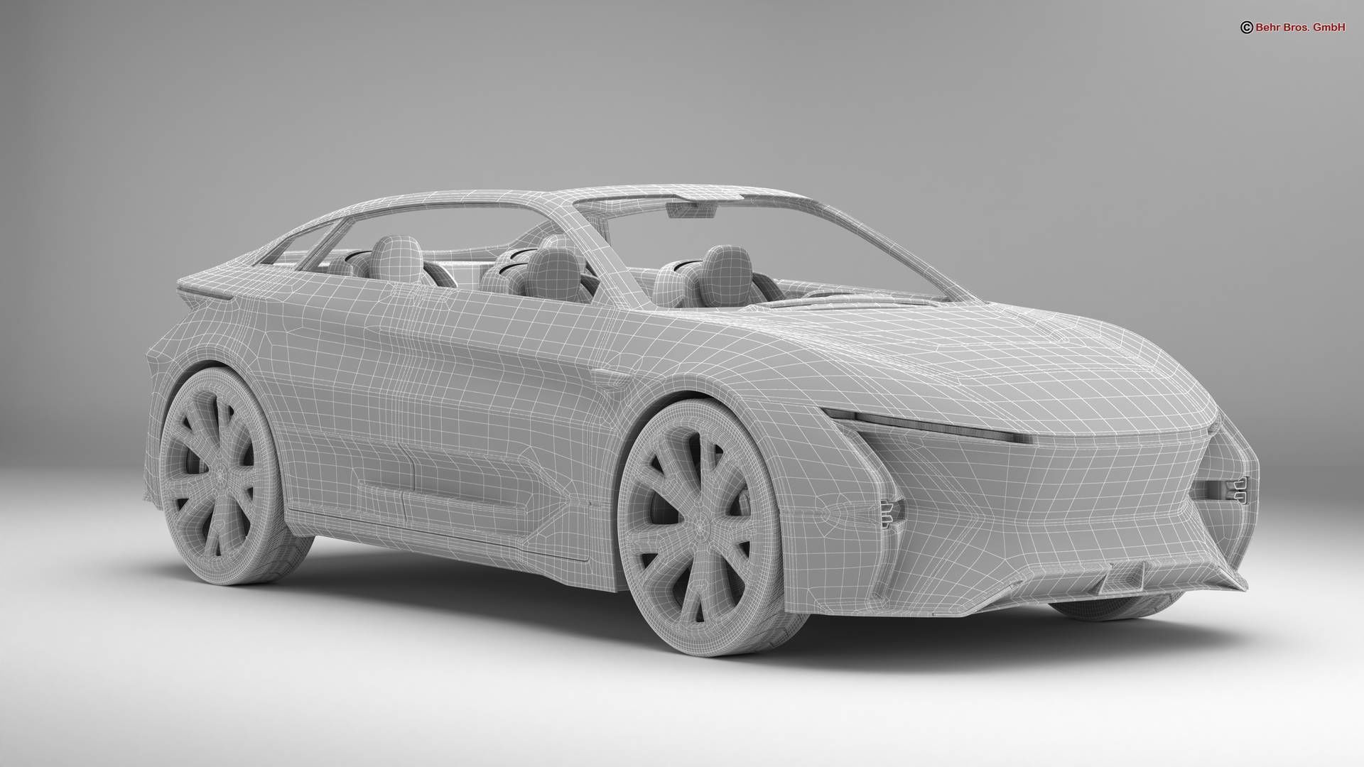 Generic Future EV SUV 2050 3D model_16