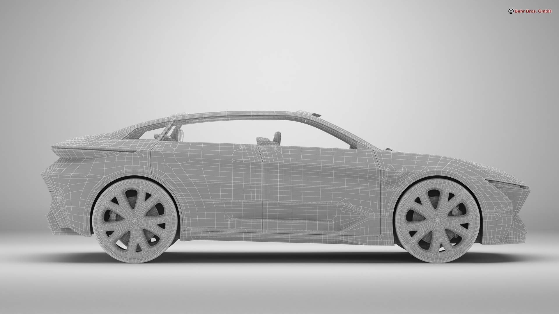 Generic Future EV SUV 2050 3D model_20