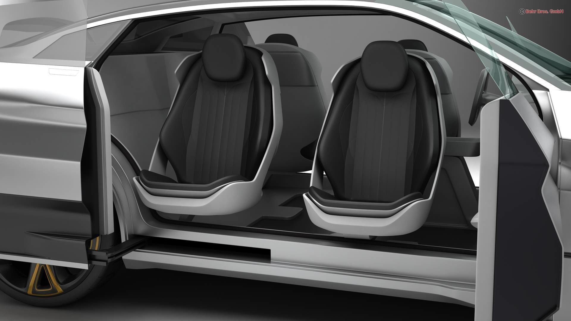 Generic Future EV SUV 2050 3D model_14