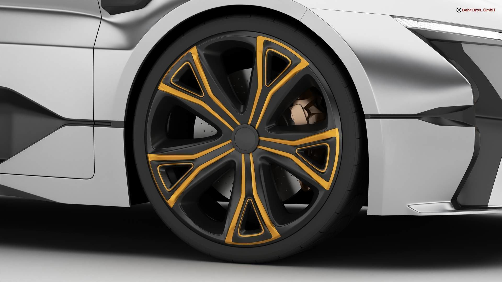 Generic Future EV SUV 2050 3D model_8