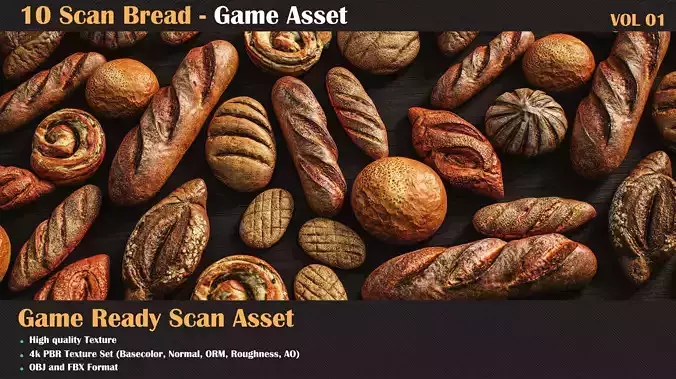 10 Bread 3Model VOL01  